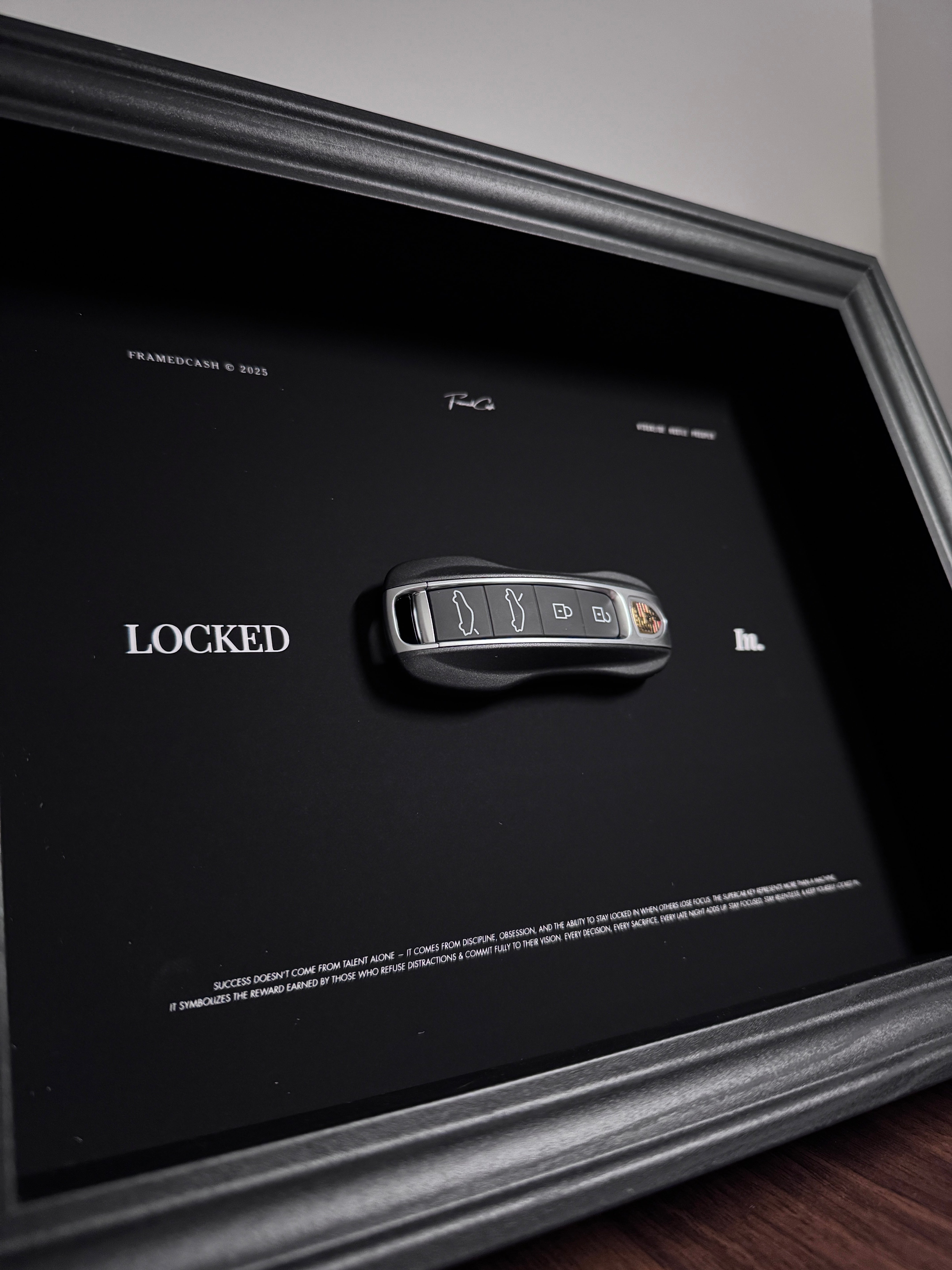 Porsche Key Framed - LOCKED IN
