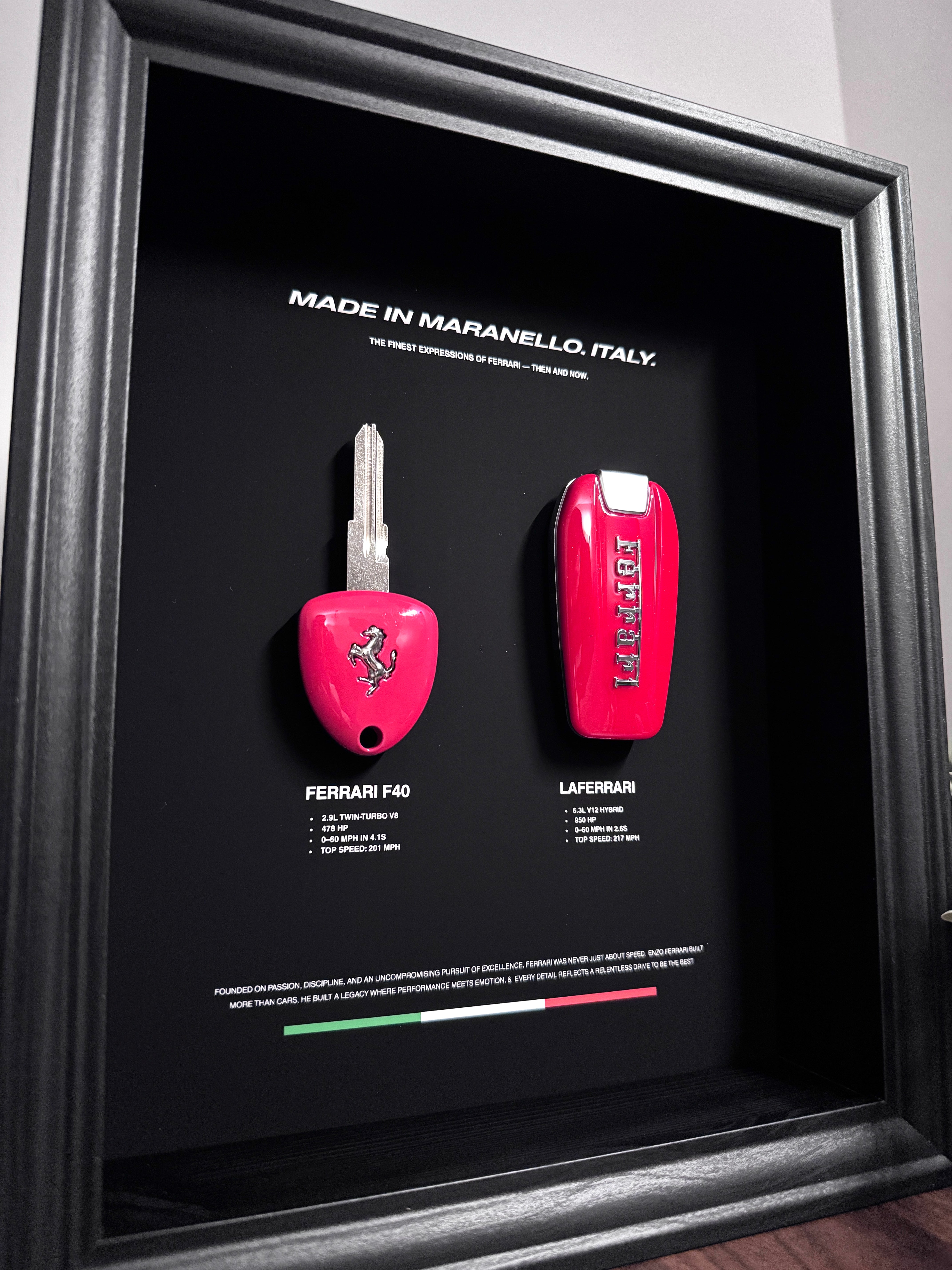 The Ferrari Keys Evolution Frame - MADE IN MARANELLO