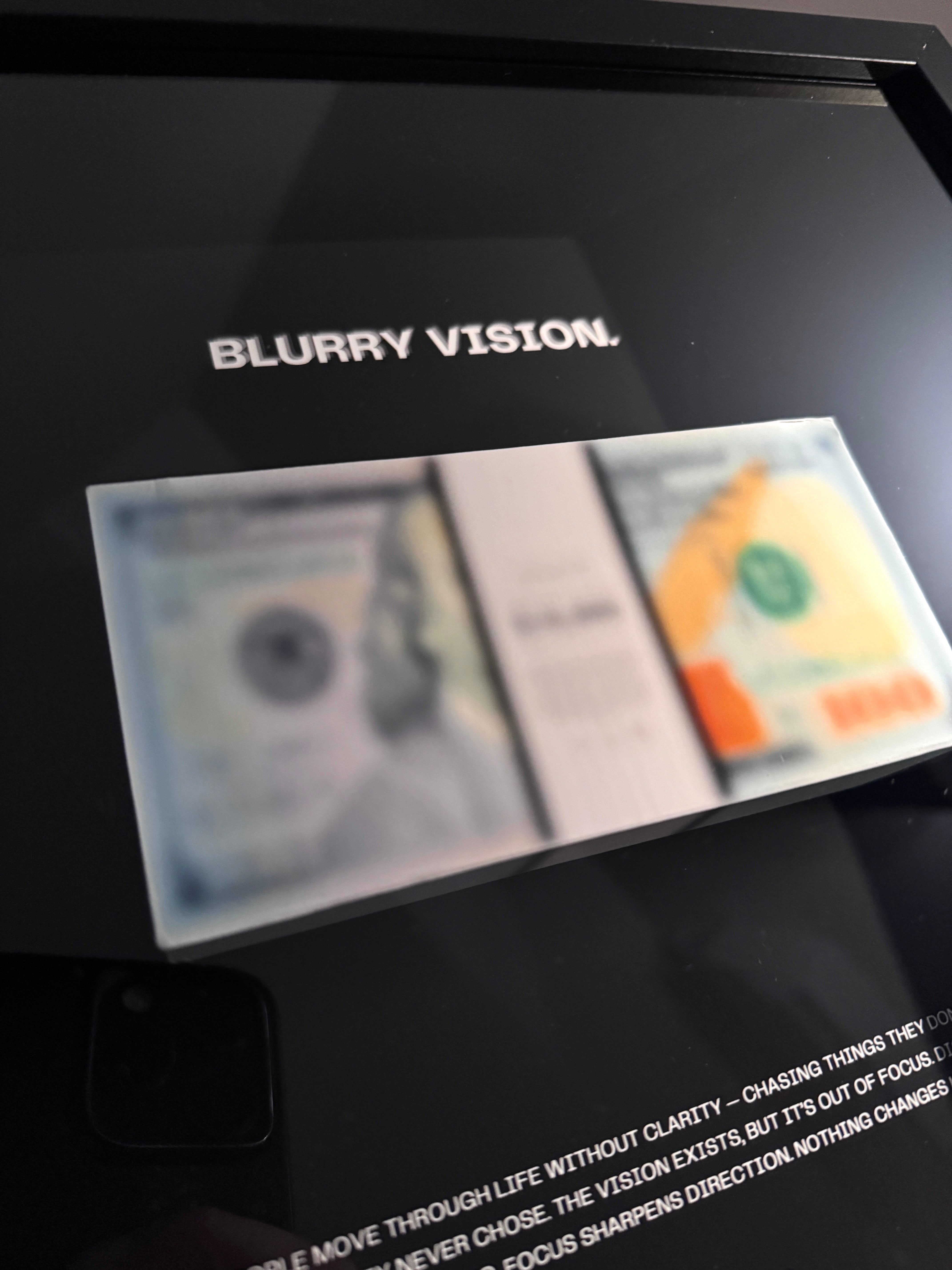 Blurry Vision - Blurred USD Money Stack
