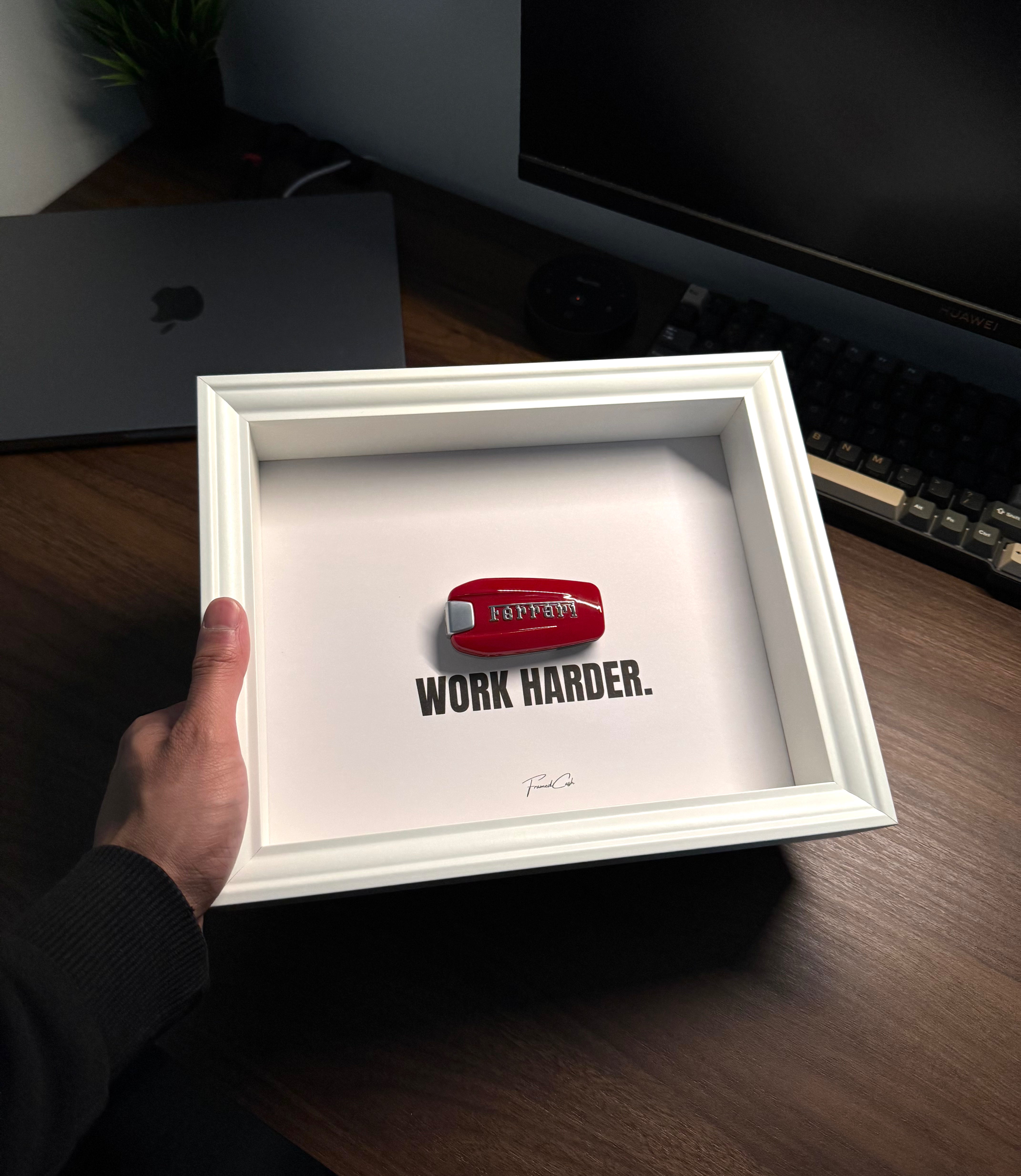 LA FERRARI KEY FRAME – WORK HARDER (WHITE)