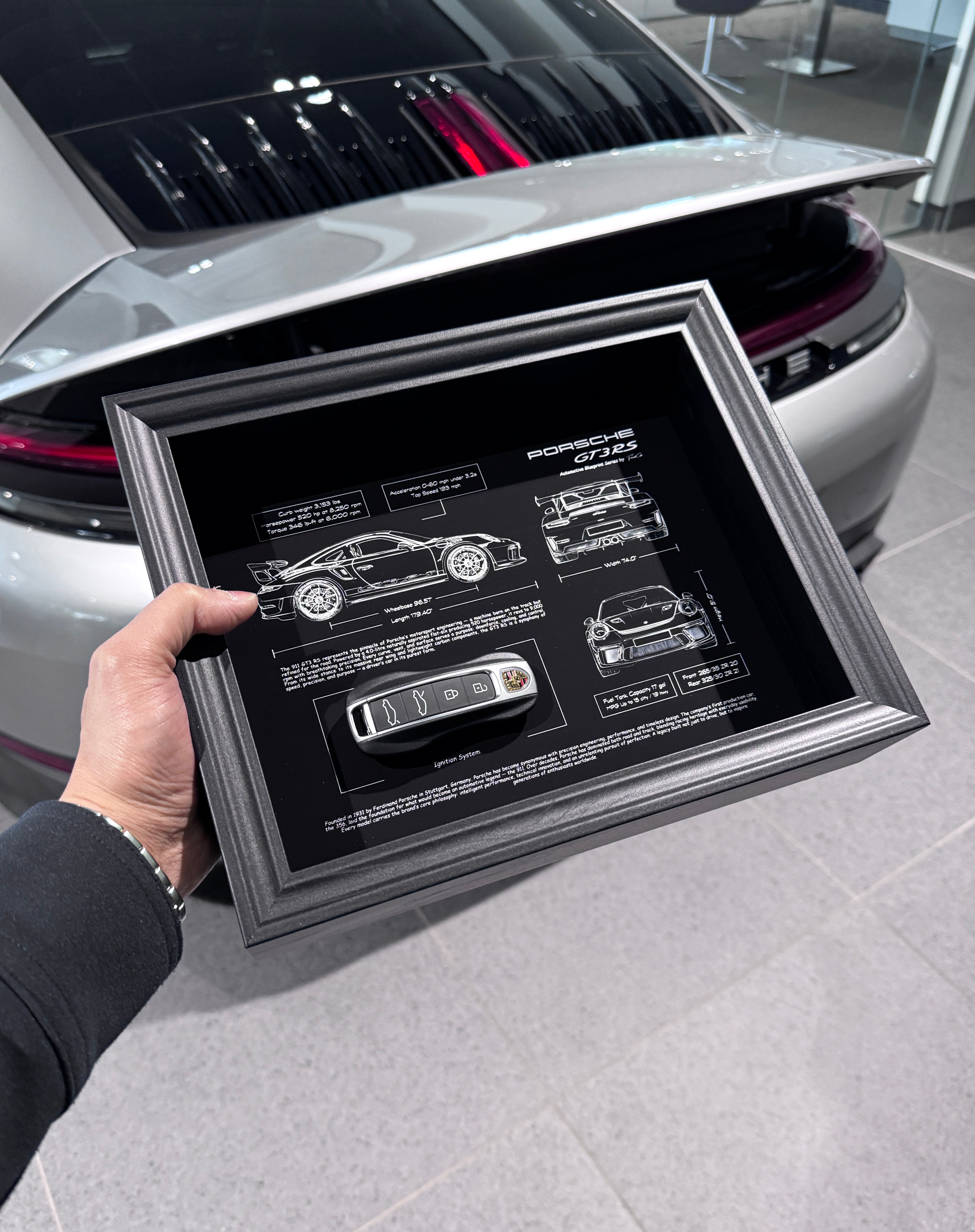 Porsche 911 GT3 RS Blueprint & Key Frame