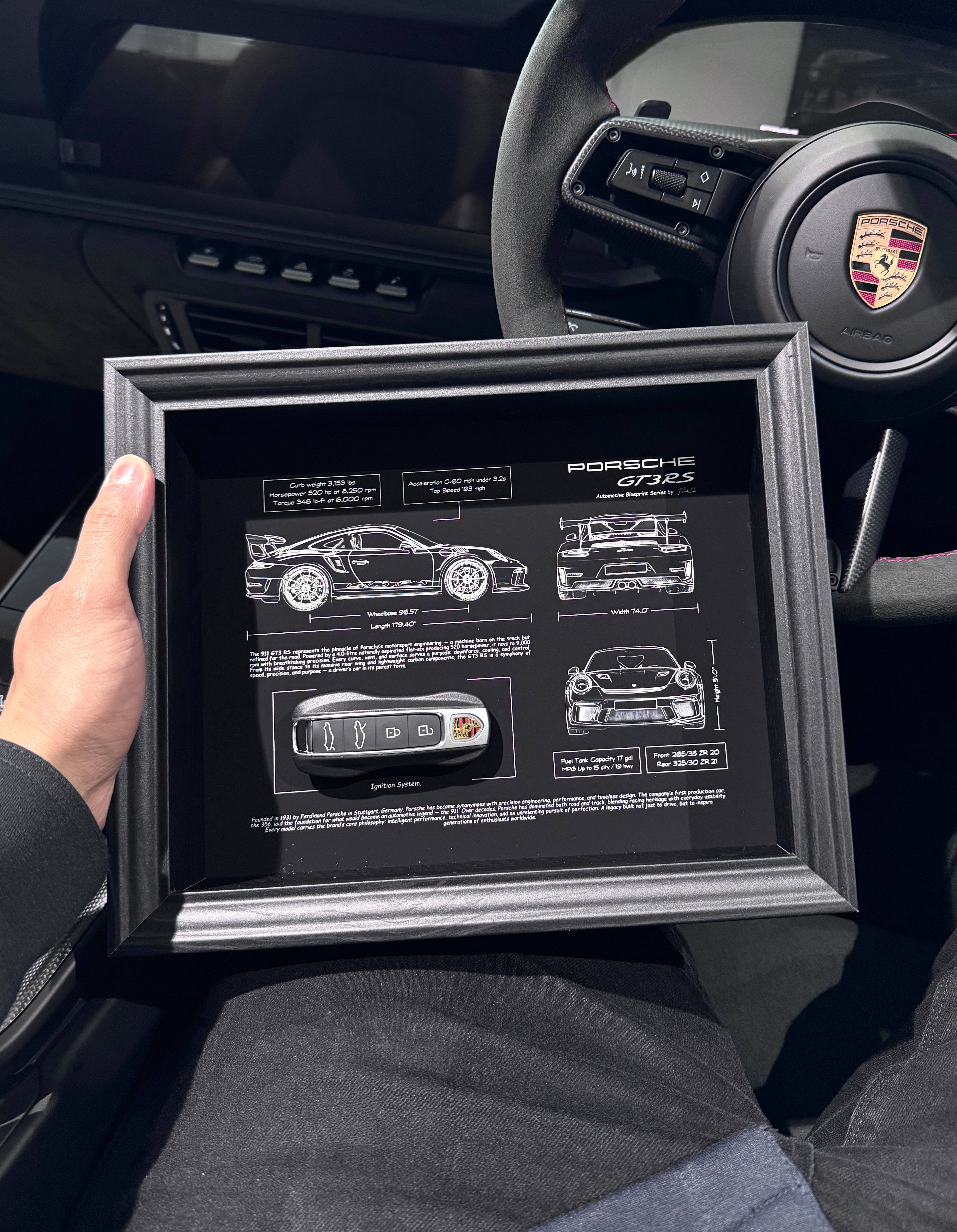 Porsche 911 GT3 RS Blueprint & Key Frame