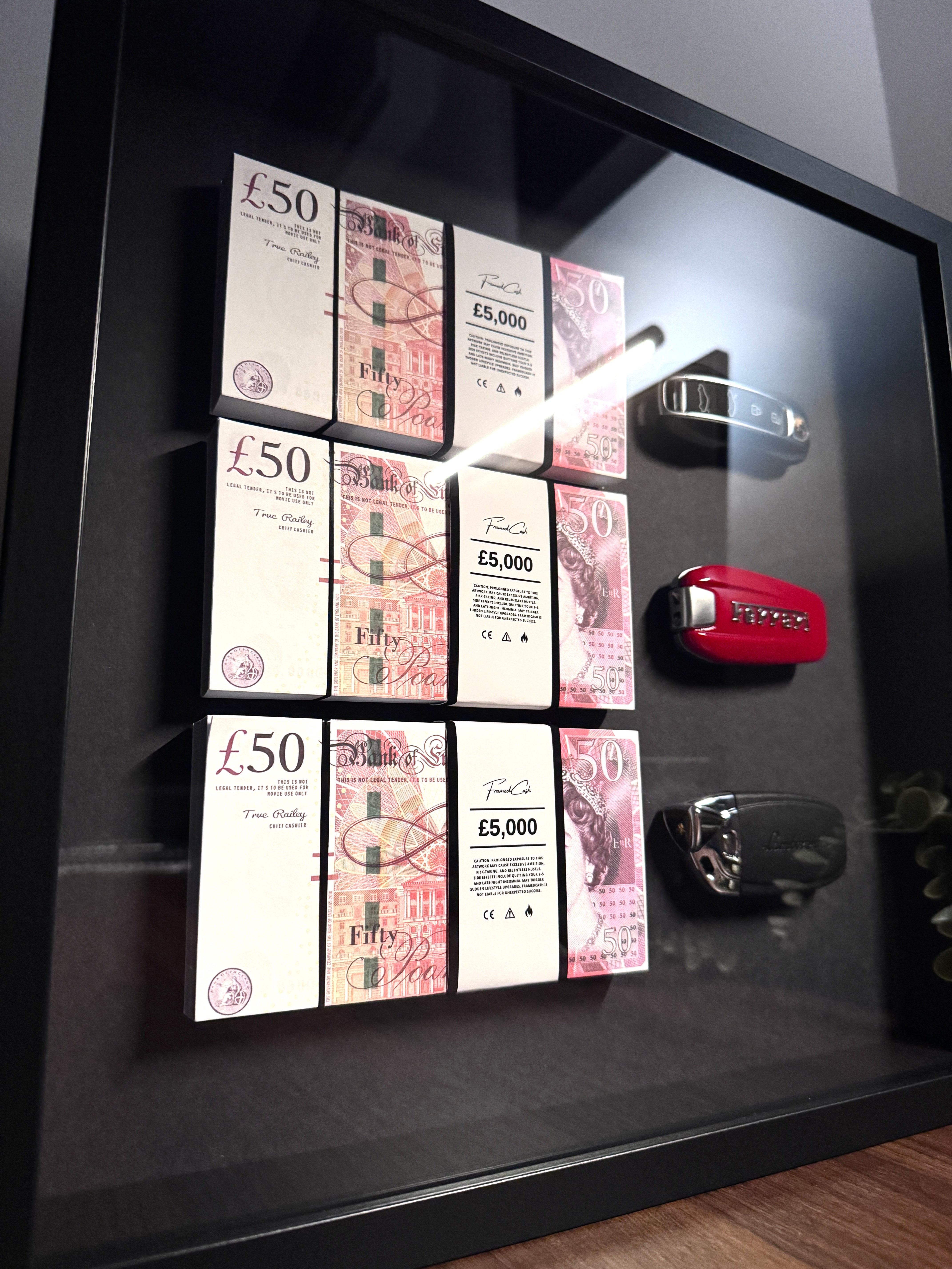 The Wealth Display – GBP & Supercar Keys