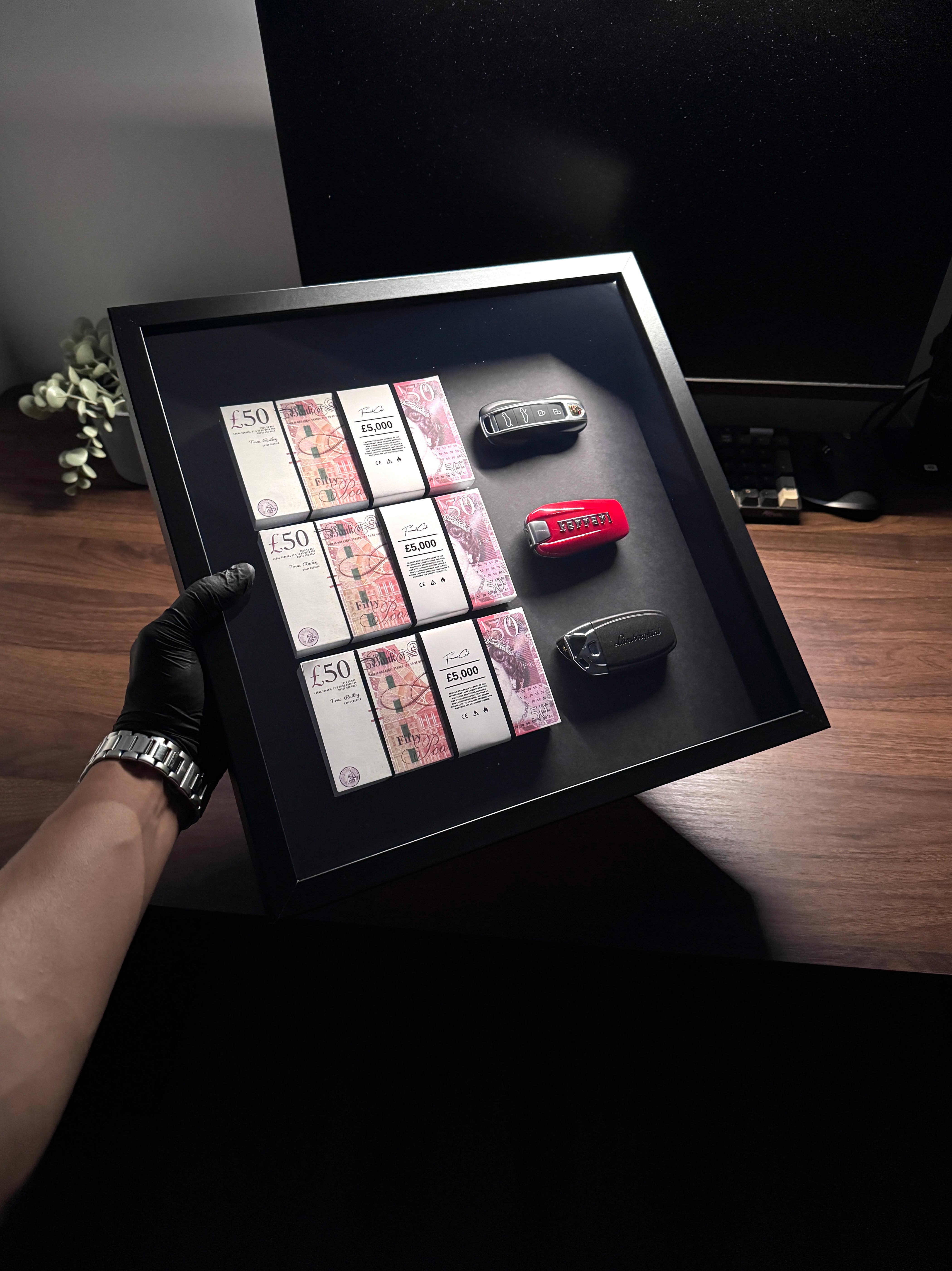 The Wealth Display – GBP & Supercar Keys