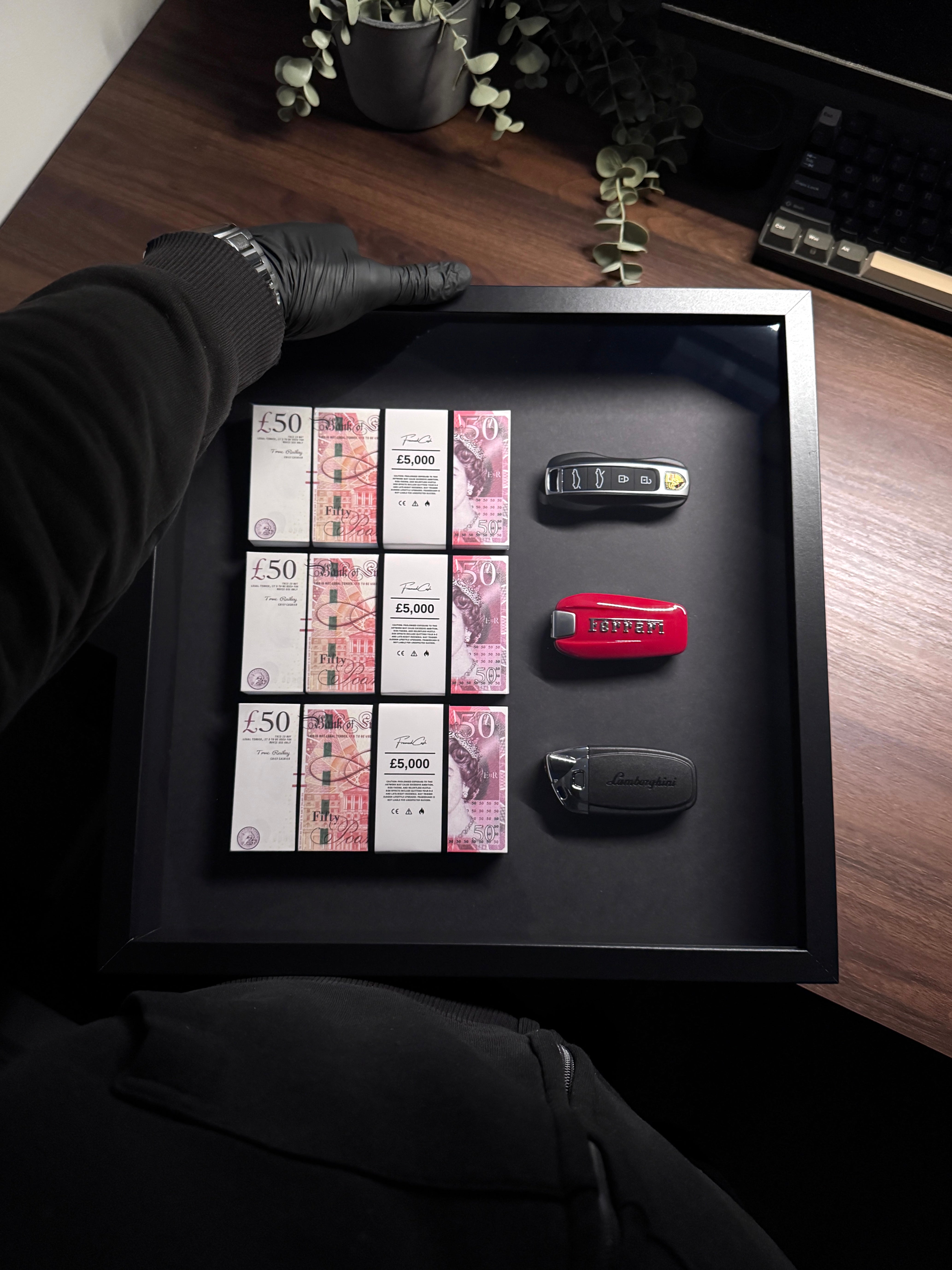 The Wealth Display – GBP & Supercar Keys