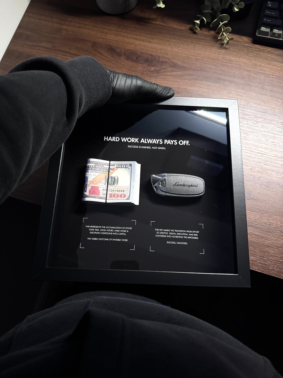 HARD WORK ALWAYS PAYS OFF – USD & LAMBORGHINI FRAME