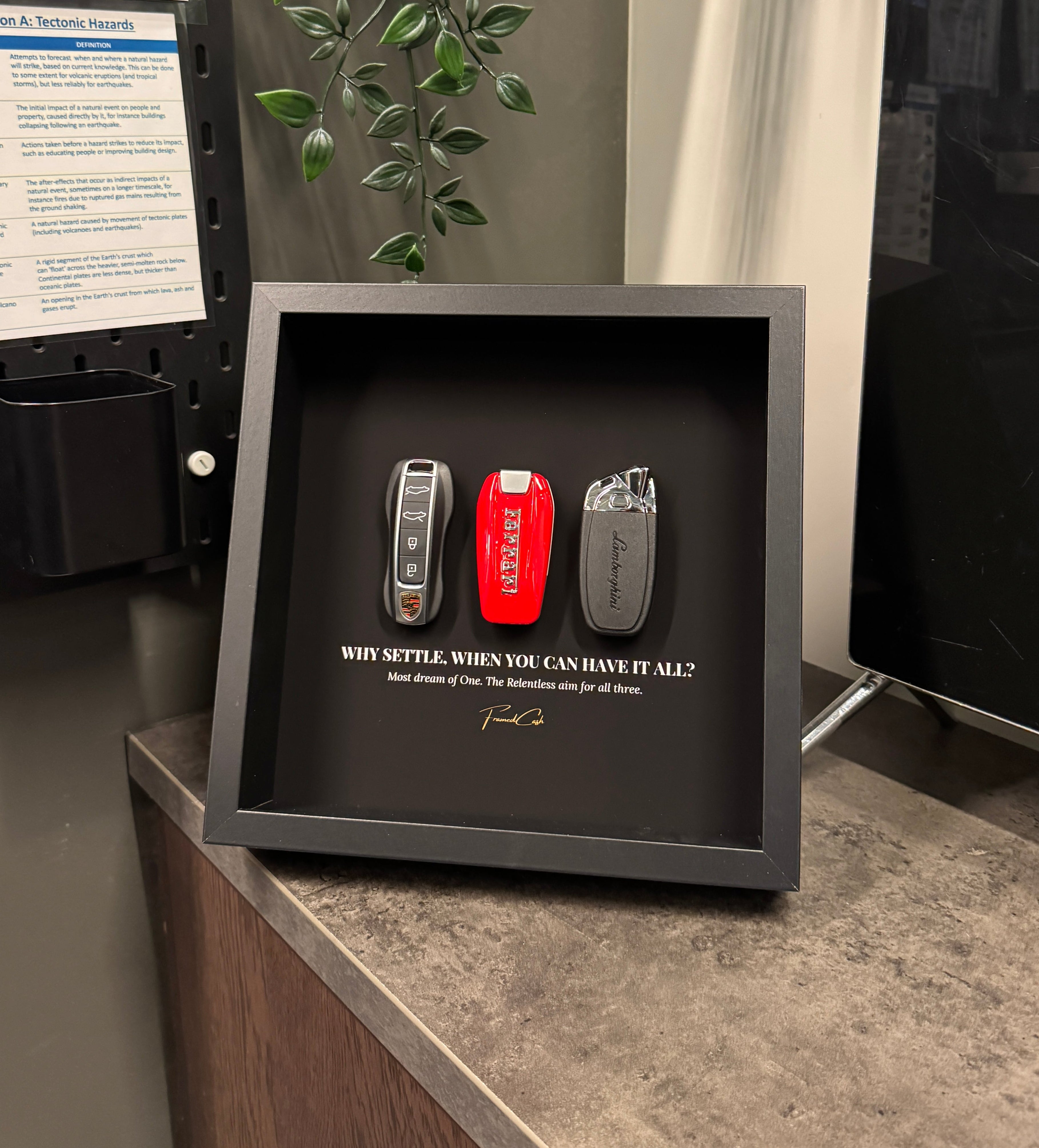 Why Settle? - Supercar Trinity Frame - Ferrari, Porsche & Lamborghini