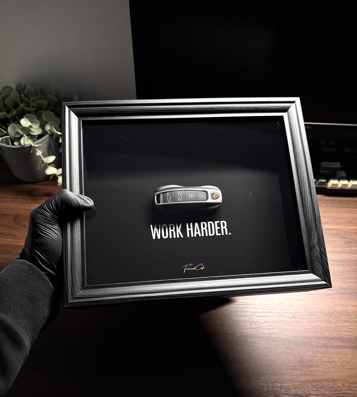 PORSCHE KEY FRAMED – WORK HARDER