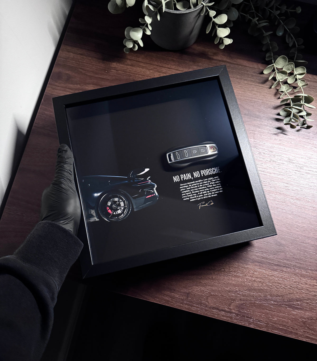 NO PAIN, NO PORSCHE - LUXURY PORSCHE KEY FRAME