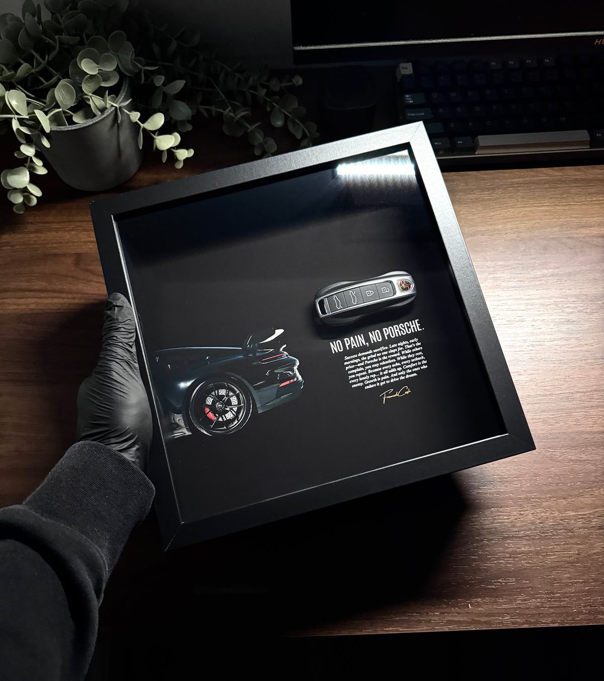NO PAIN, NO PORSCHE - LUXURY PORSCHE KEY FRAME