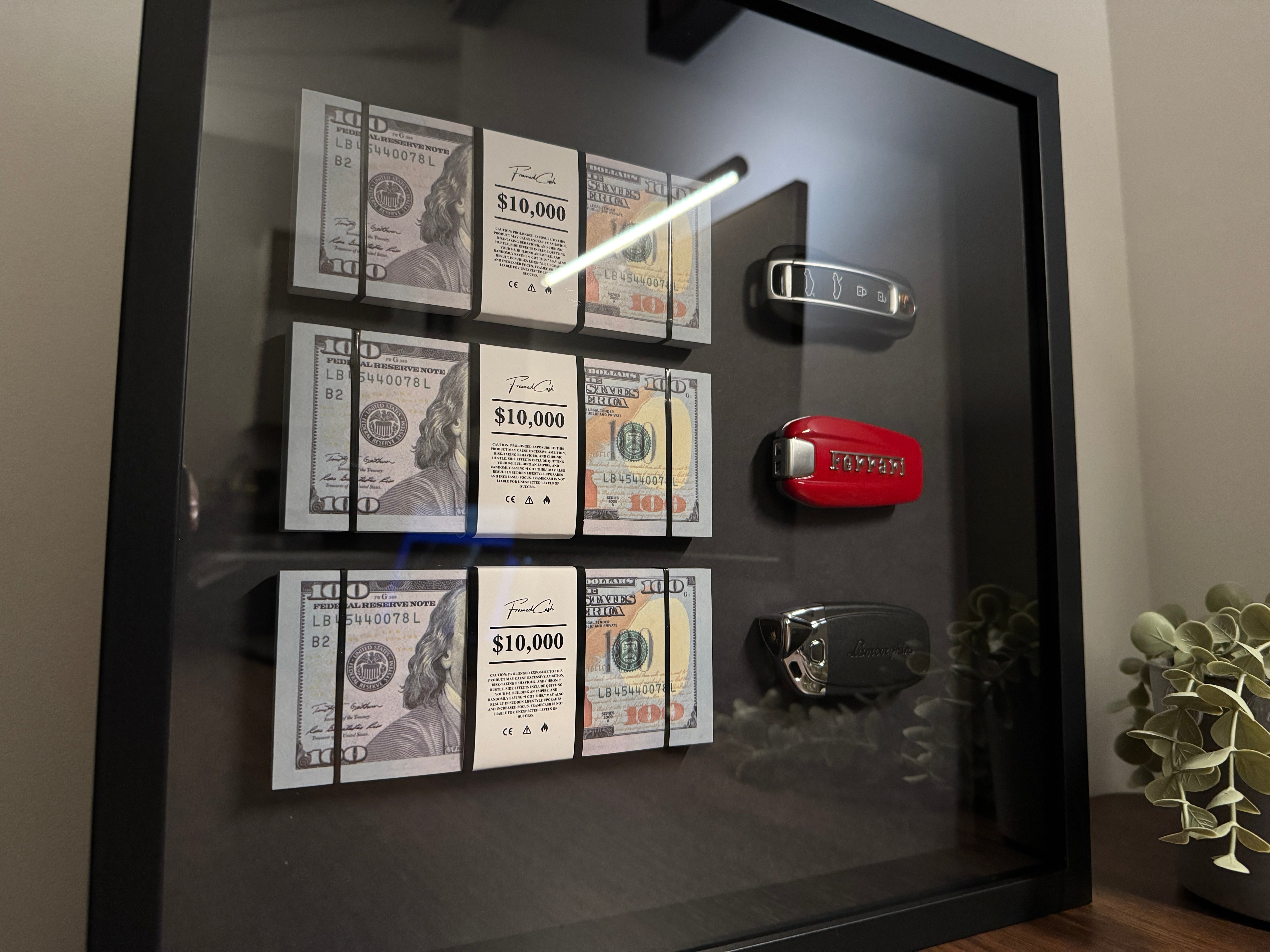 The Wealth Display – USD & Supercar Keys