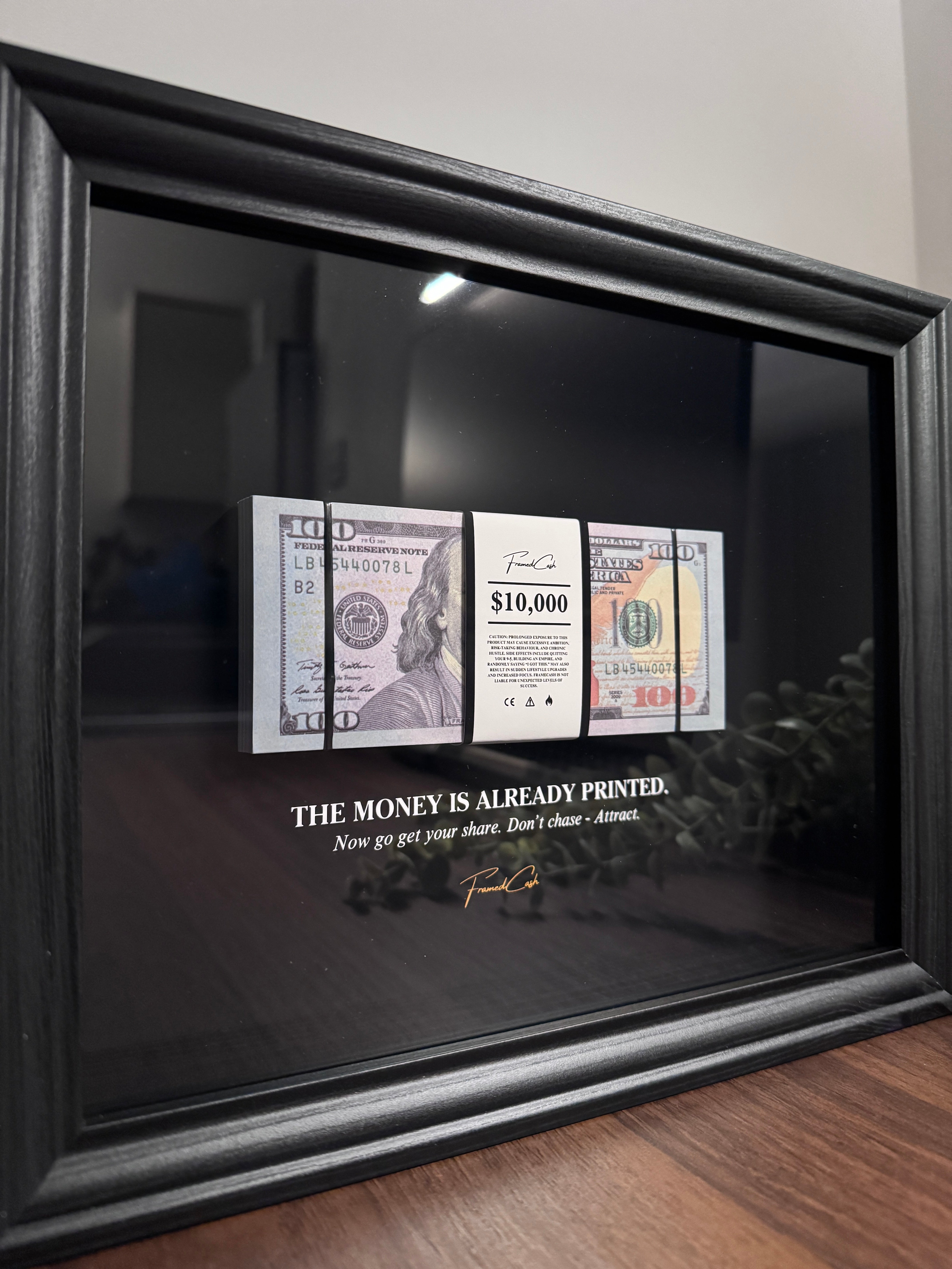 The Money Is Already Printed Frame - USD Edition