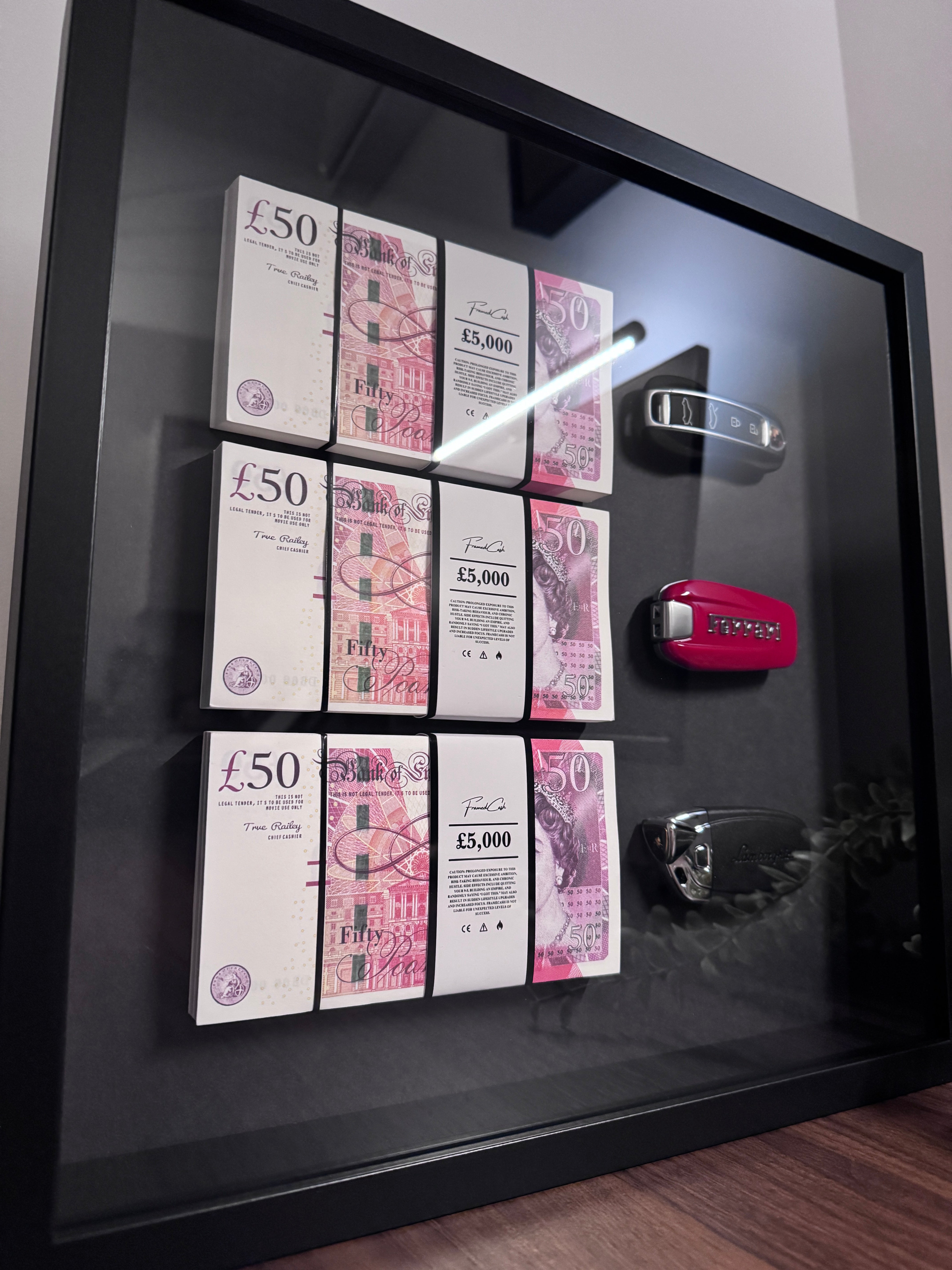 The Wealth Display – GBP & Supercar Keys