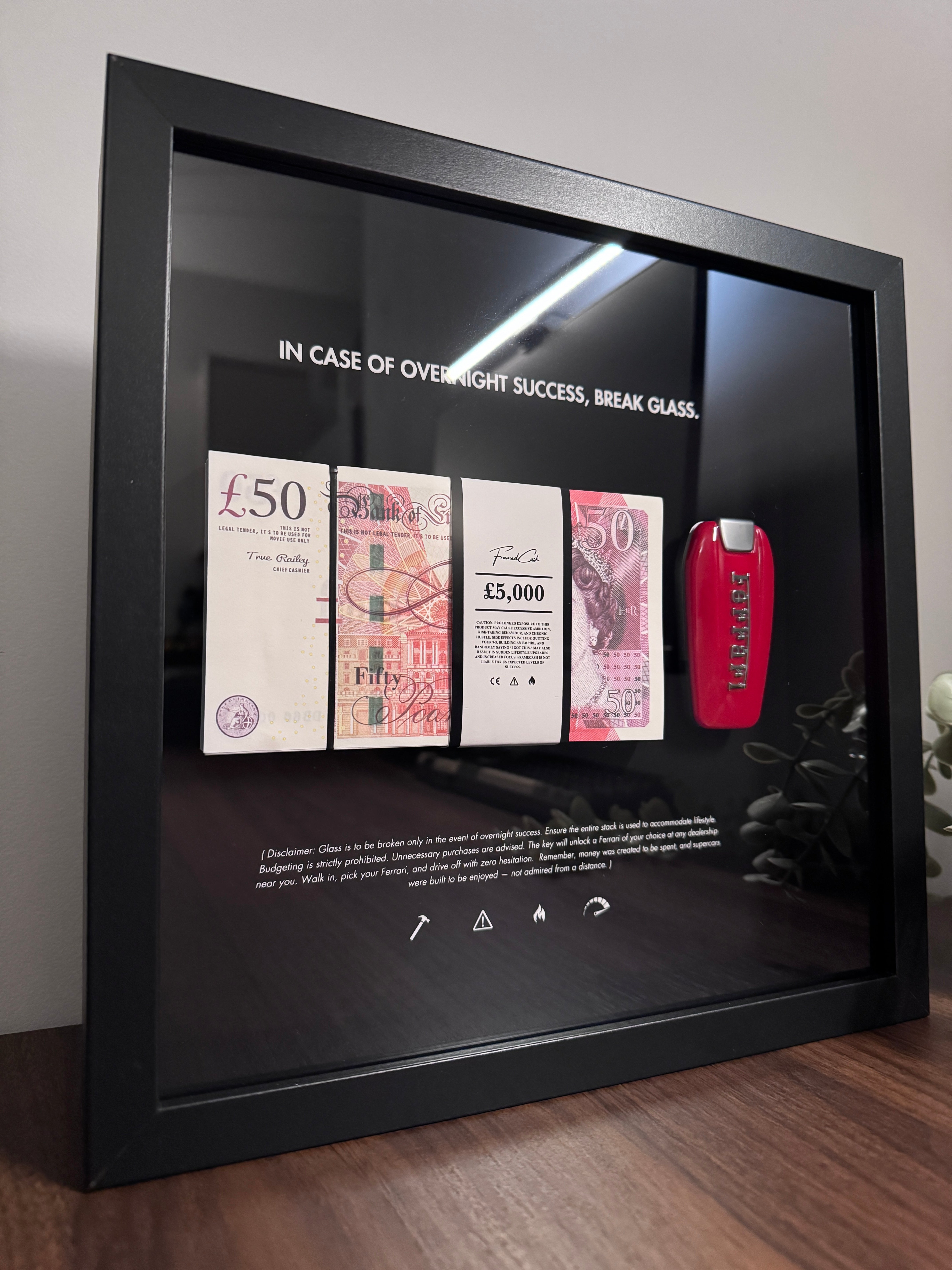 In Case Of Overnight Success Frame - GBP & Ferrari Edition