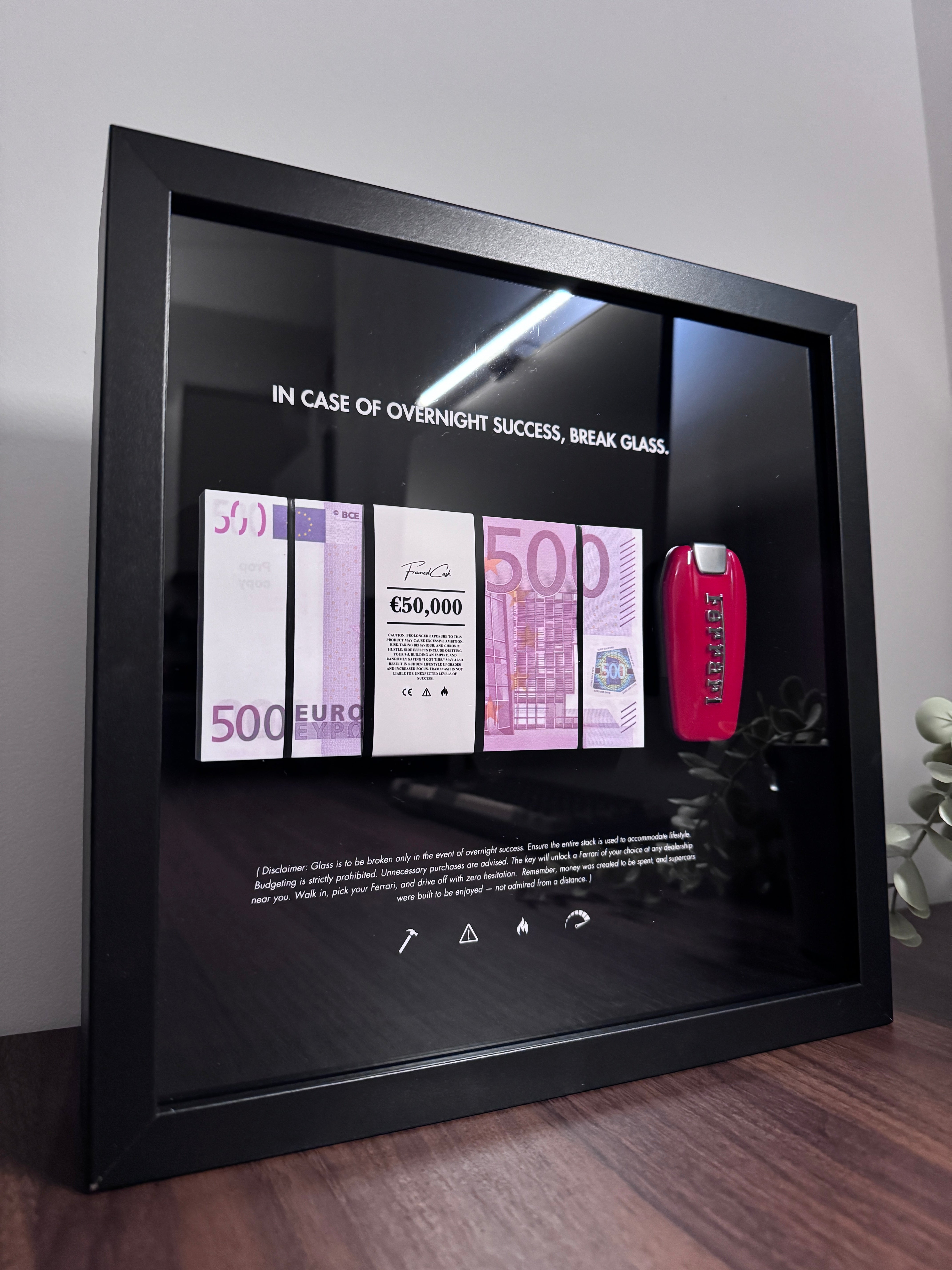 In Case Of Overnight Success Frame - Euro & Ferrari Edition