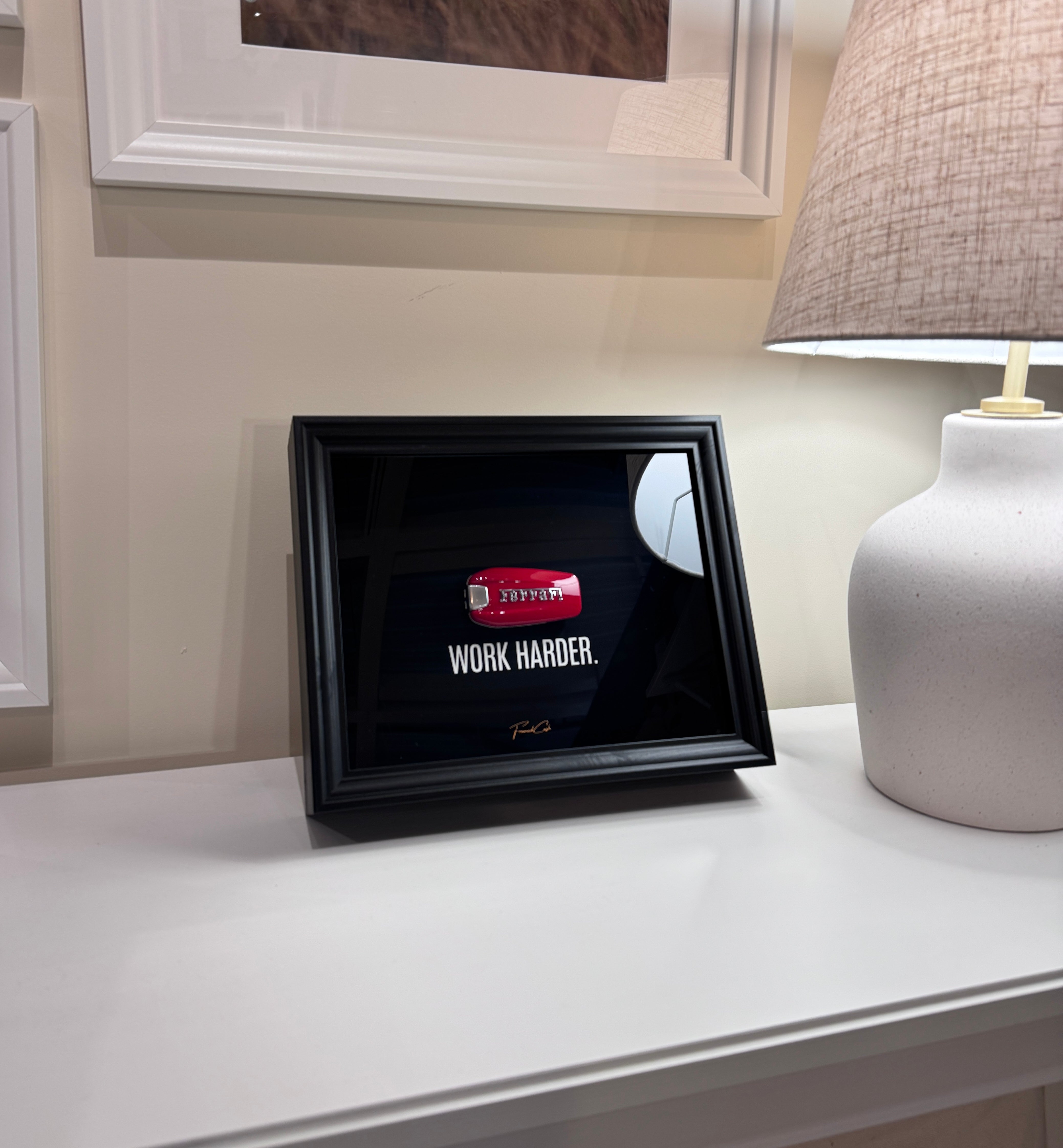 Ferrari Key Framed – WORK HARDER