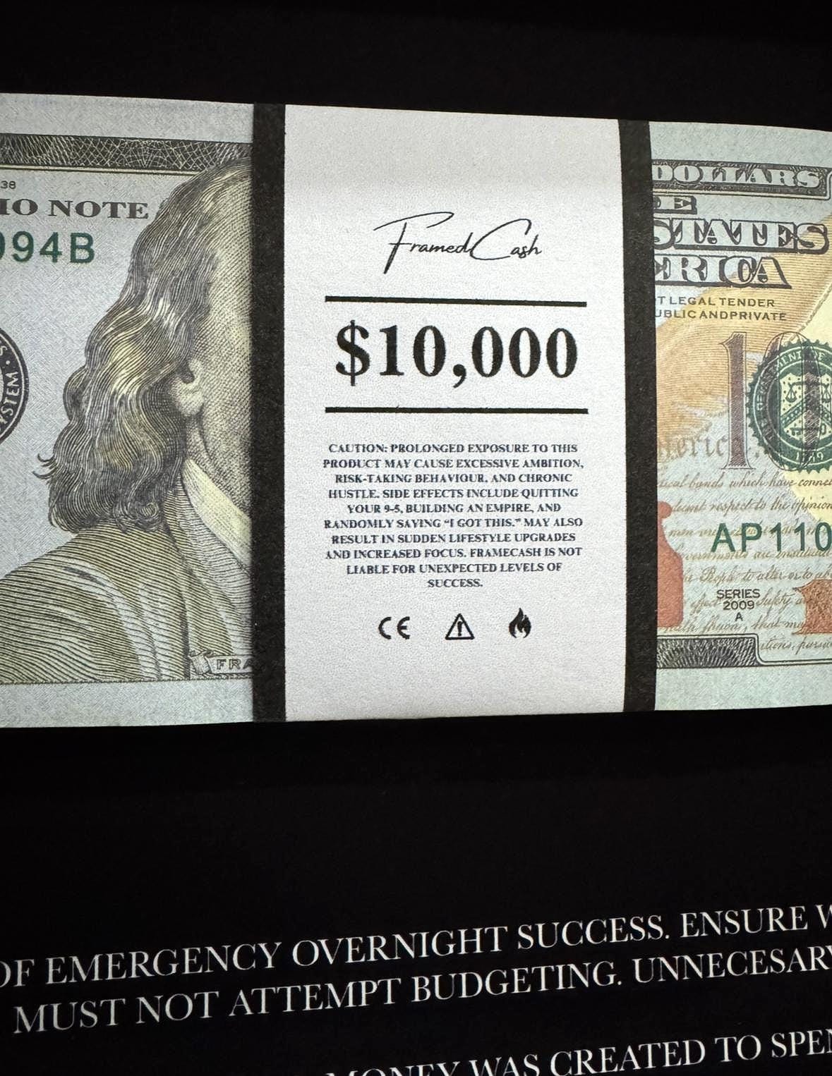 Reserved for Overnight Success - USD Edition | Money Wall Art