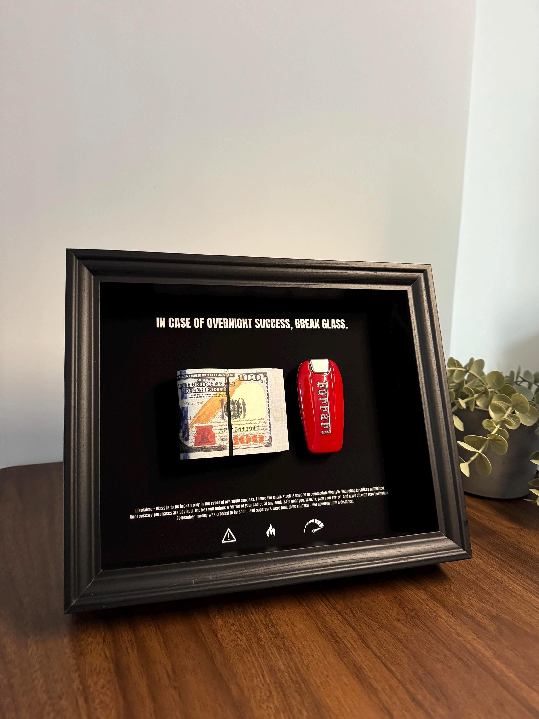 In Case Of Overnight Success Frame - USD & Ferrari Edition