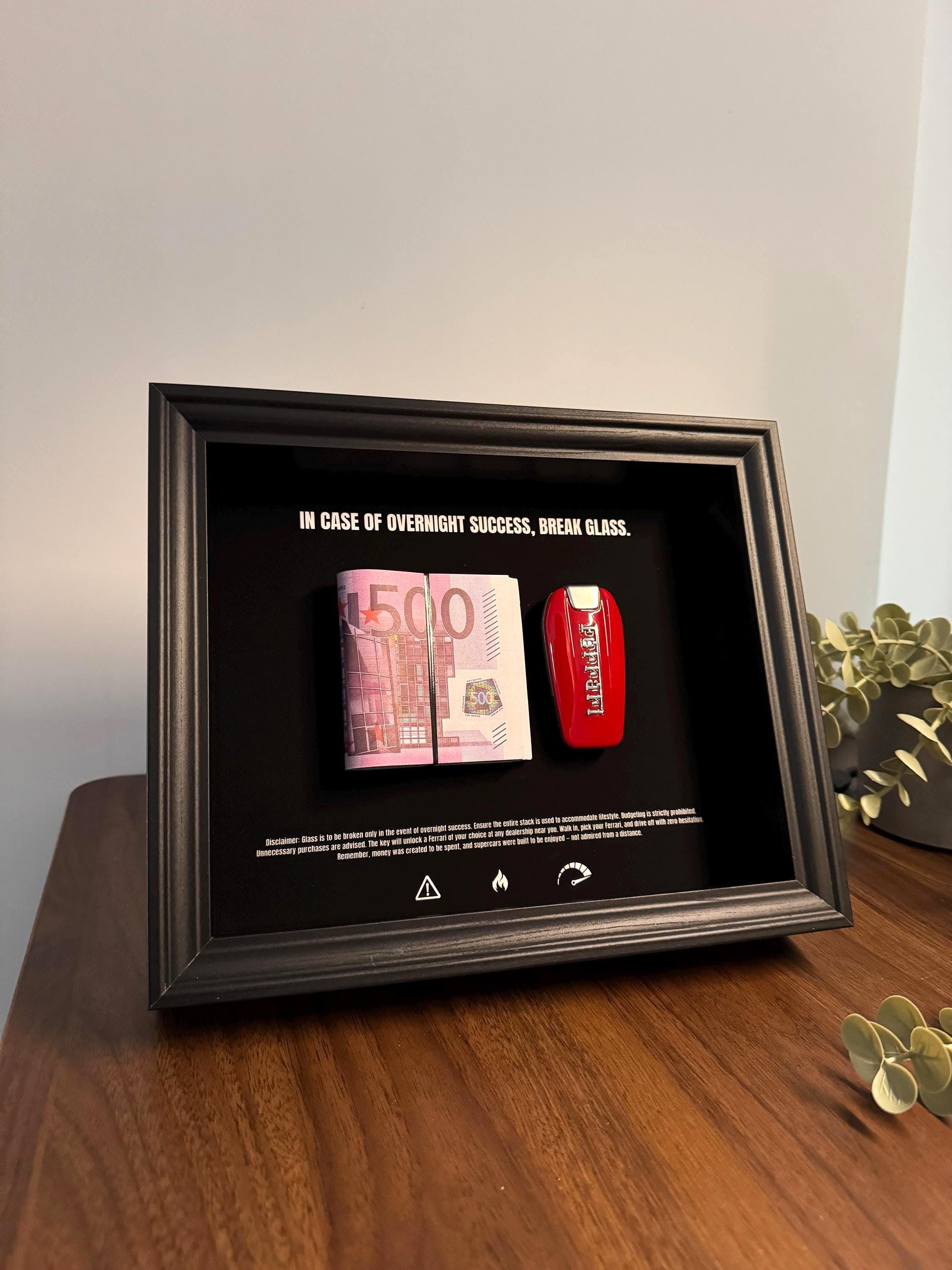 In Case Of Overnight Success Frame - Euro & Ferrari Edition