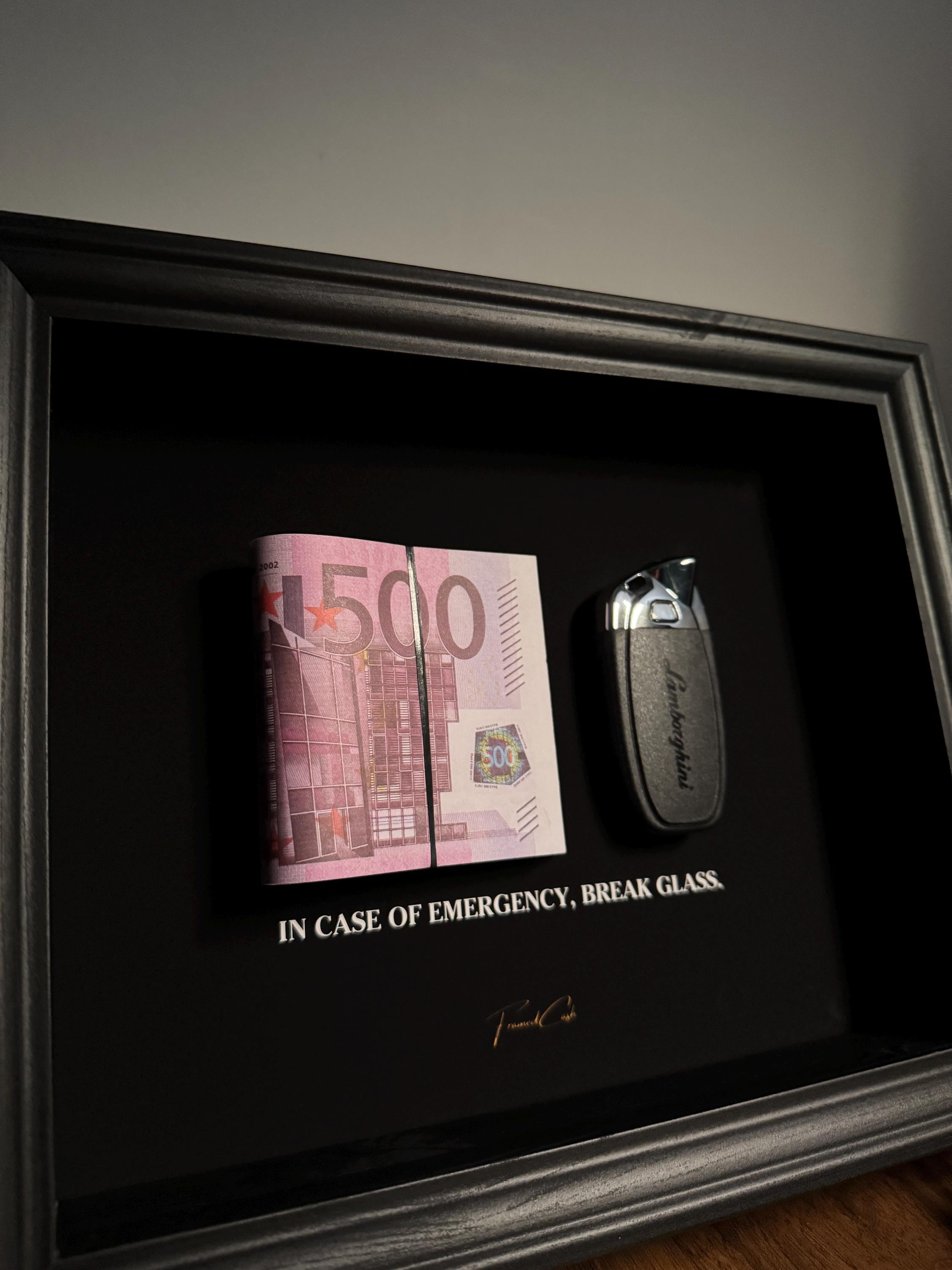 In Case of Emergency Frame - Lamborghini & Euro Edition