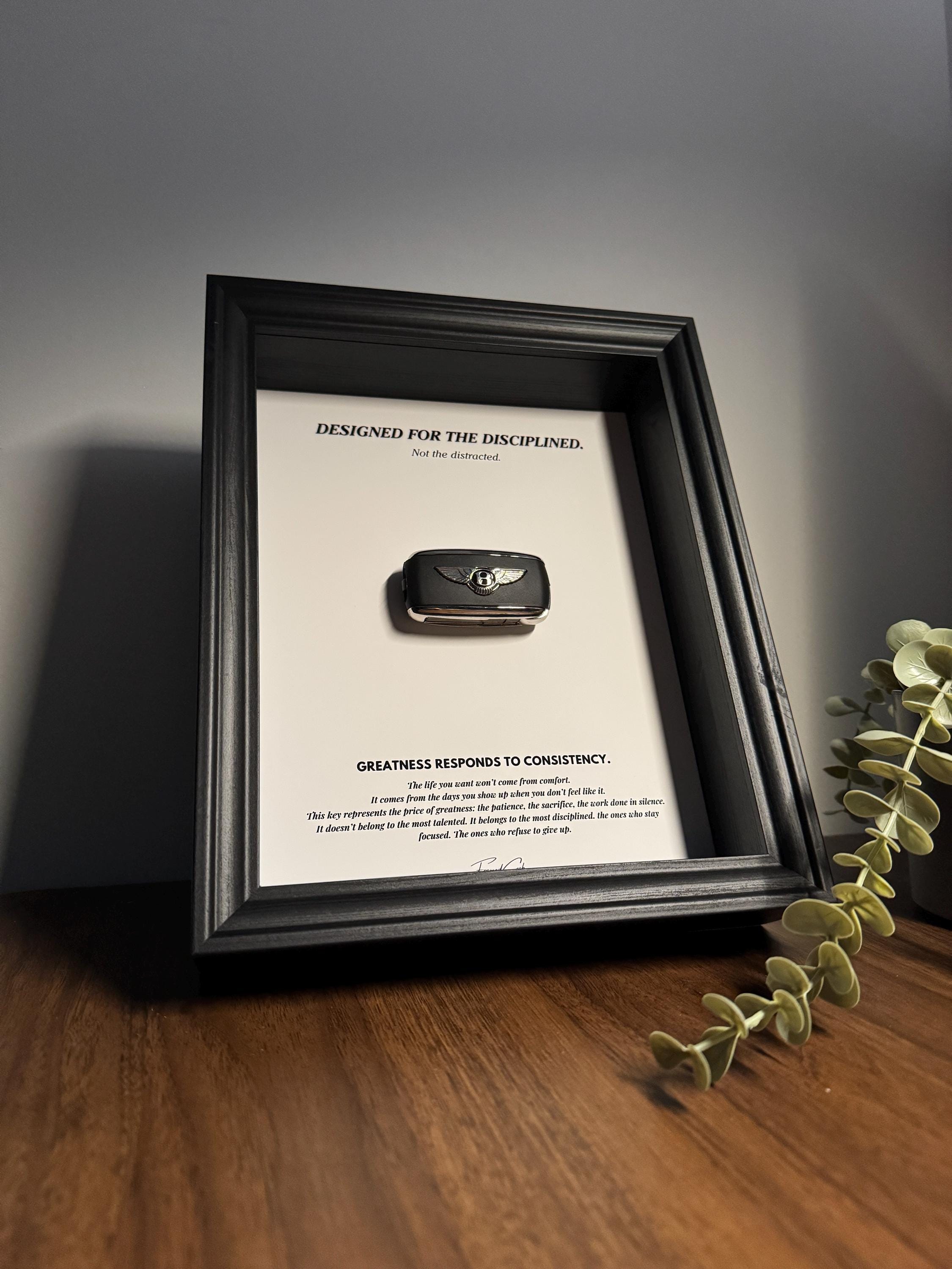 Designed for the Disciplined - Motivational Bentley Key Frame