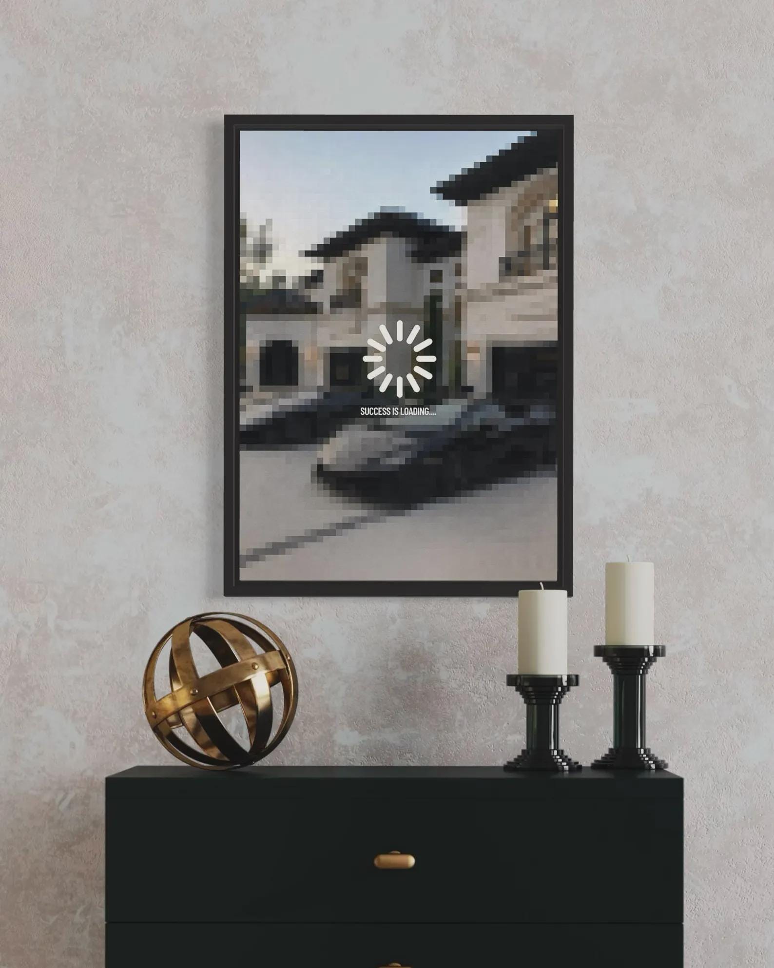 Success is Loading... - Motivational Poster Frame (A3)