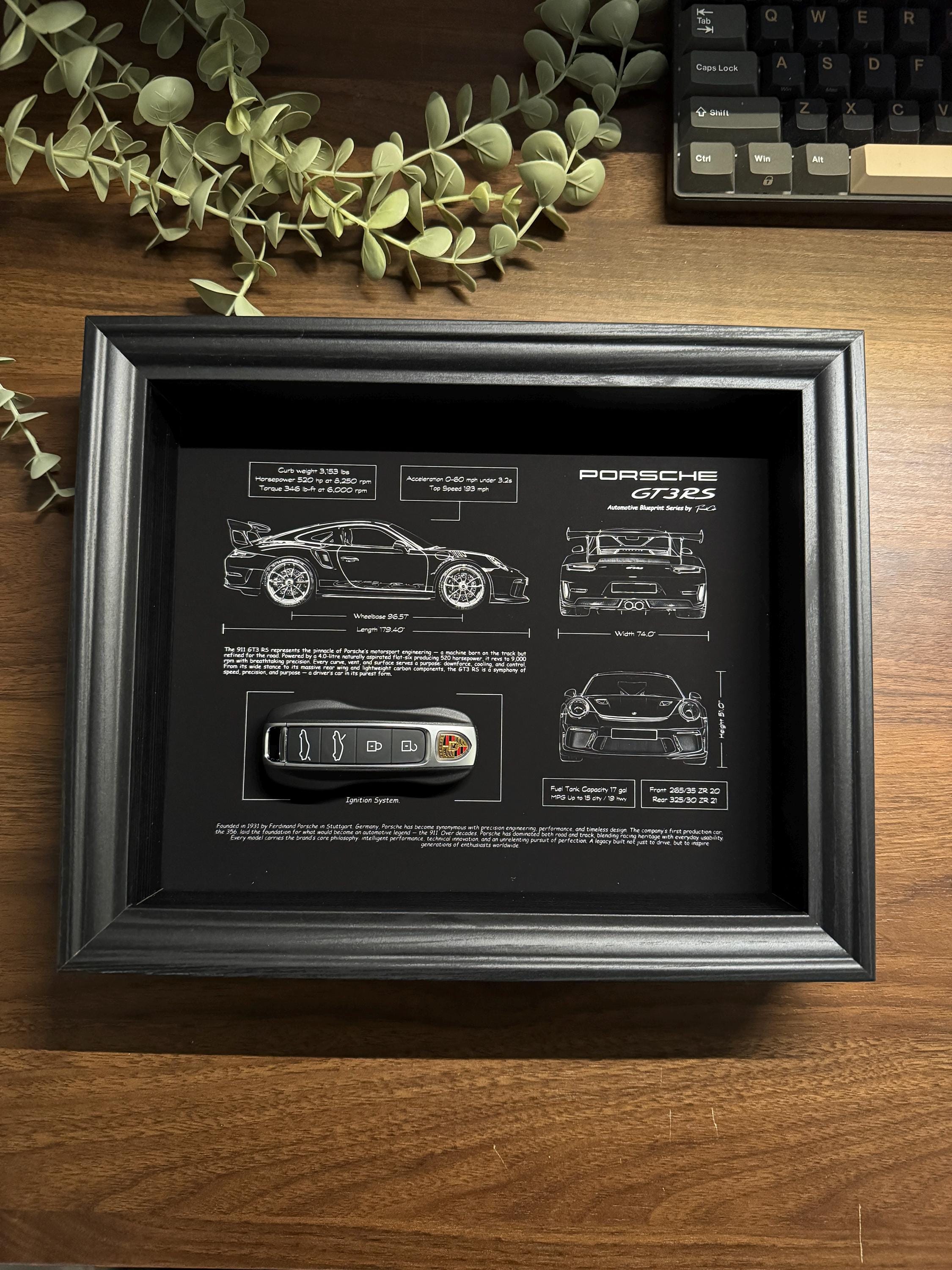 Porsche 911 GT3 RS Blueprint & Key Frame