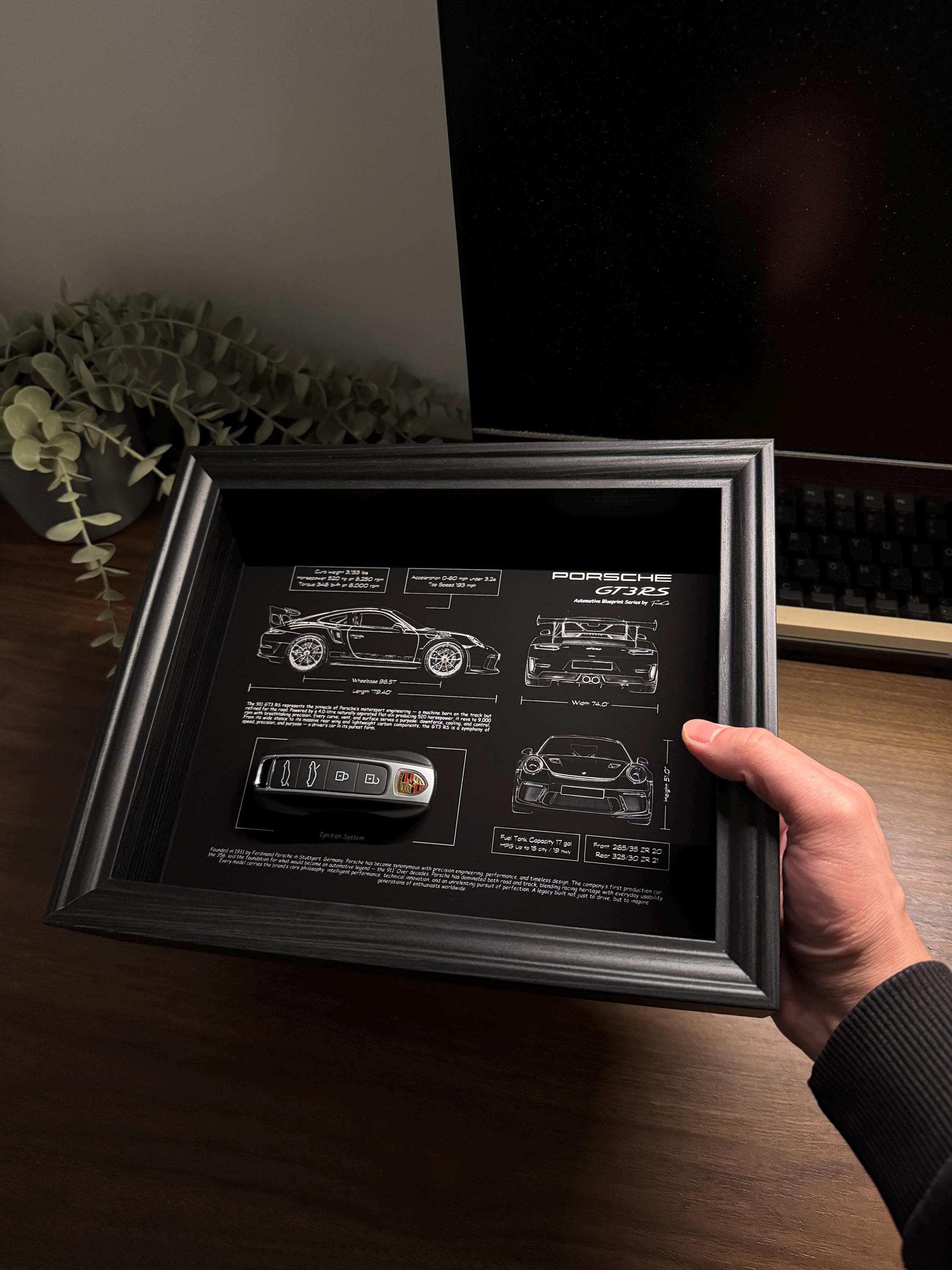 Porsche 911 GT3 RS Blueprint & Key Frame