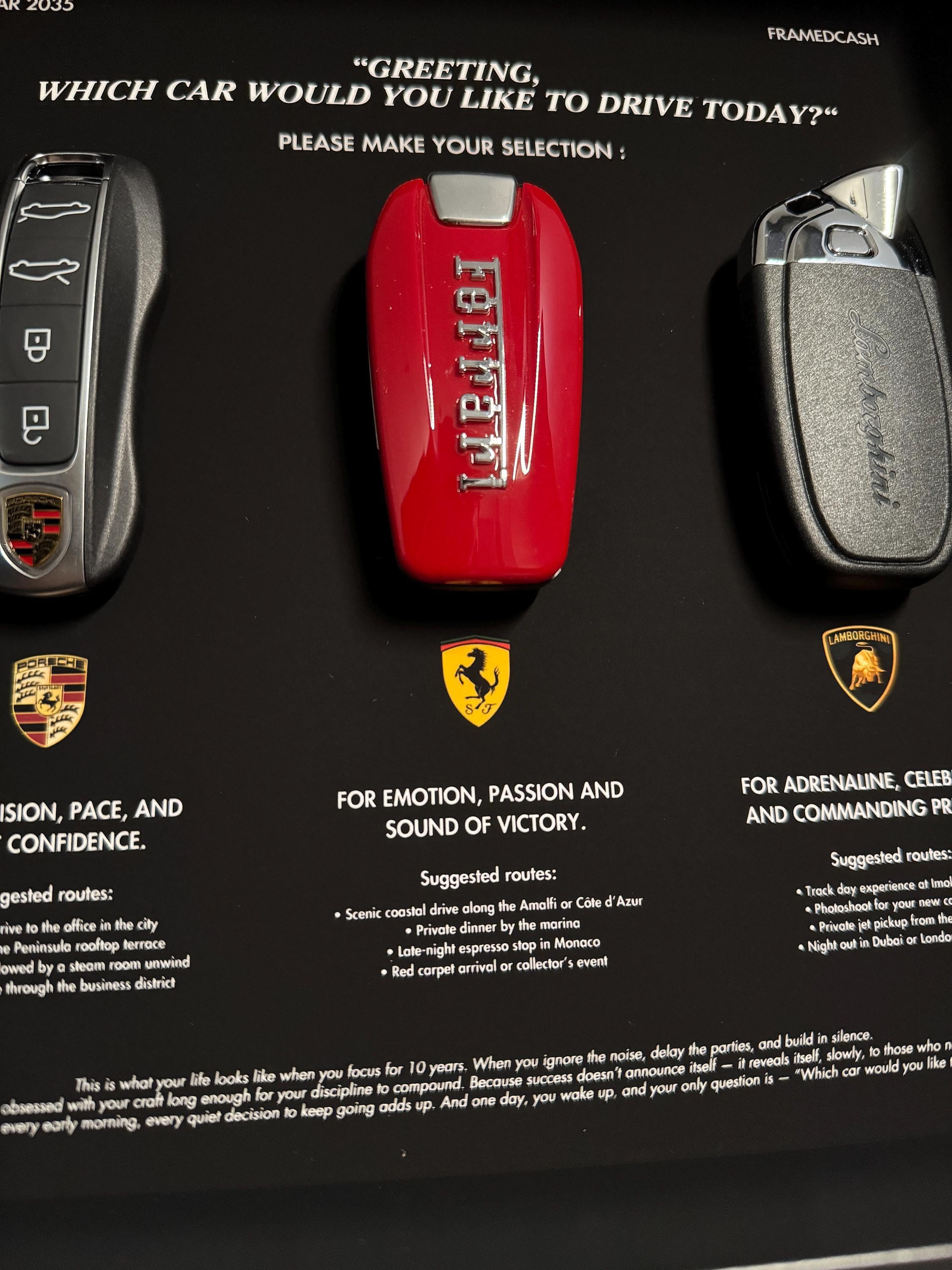 The Choice Screen Frame - Supercar Trinity Collection