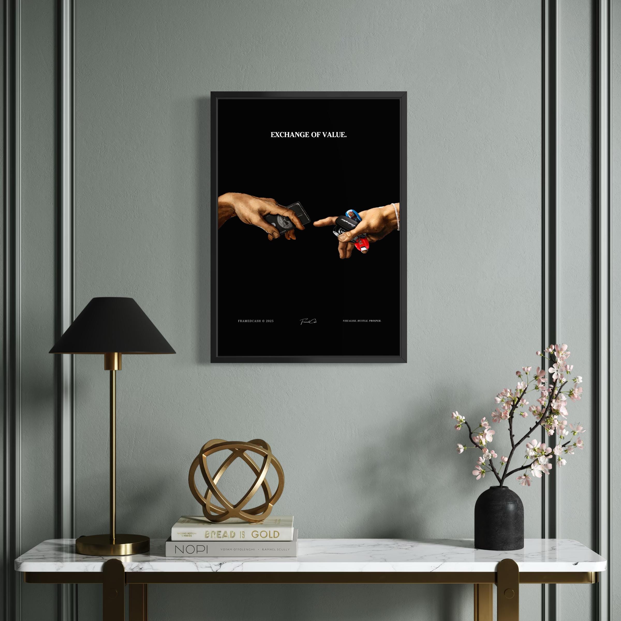 Exchange of Value - Framed Poster (A3 Size)