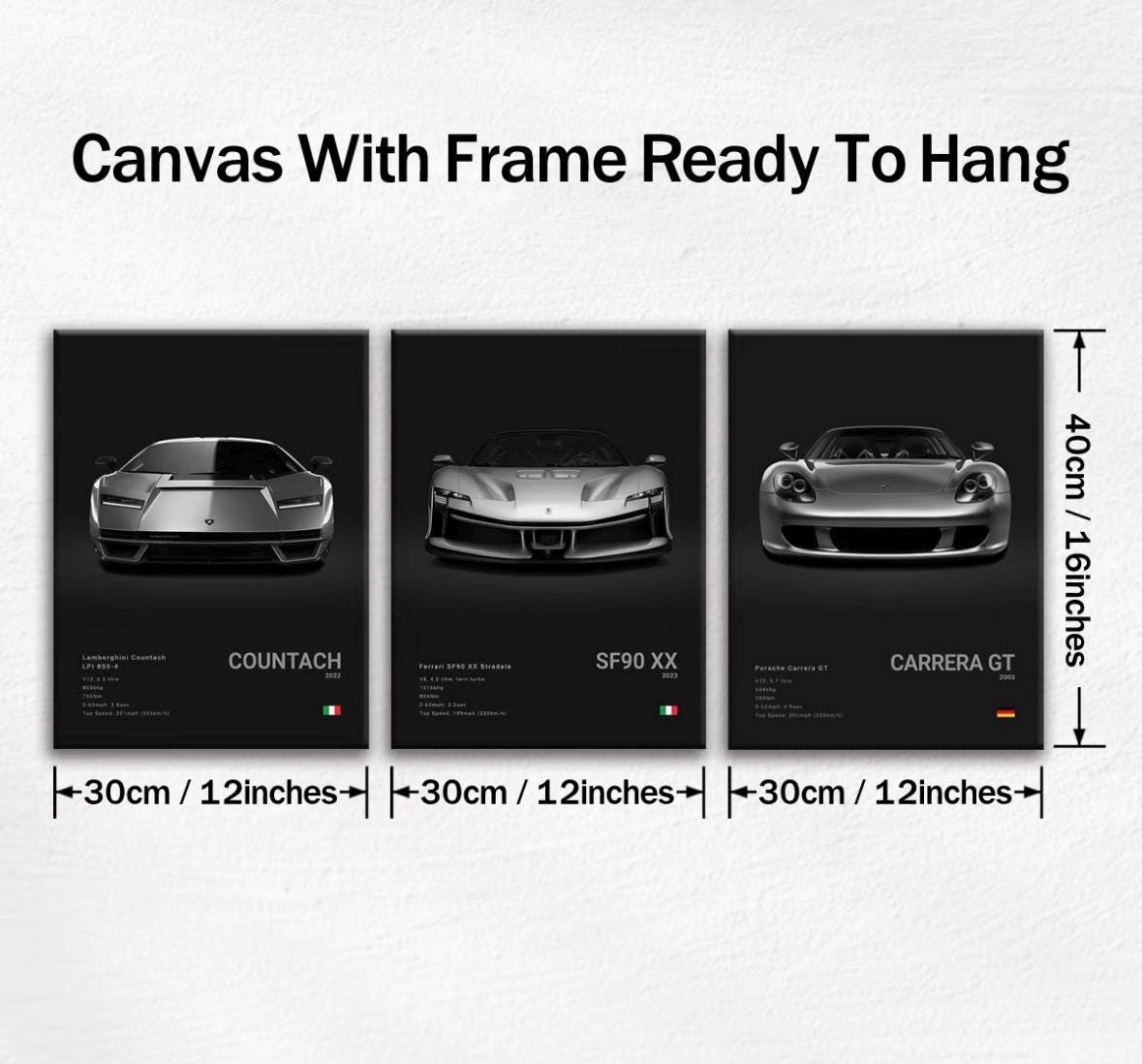 The Trinity of Icons - Set of 3 Wooden Canvas Poster