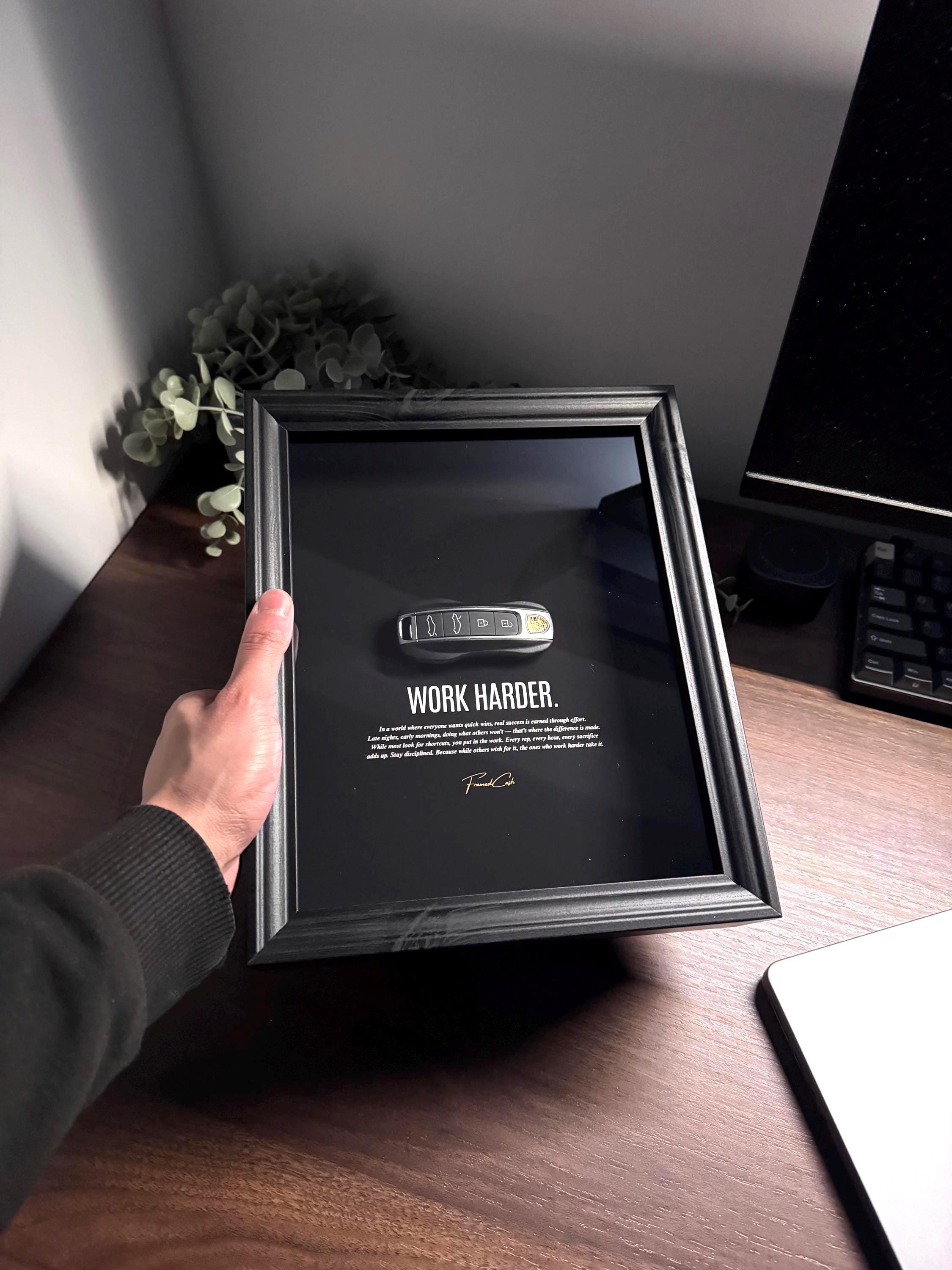 Porsche Key – Work Harder Frame