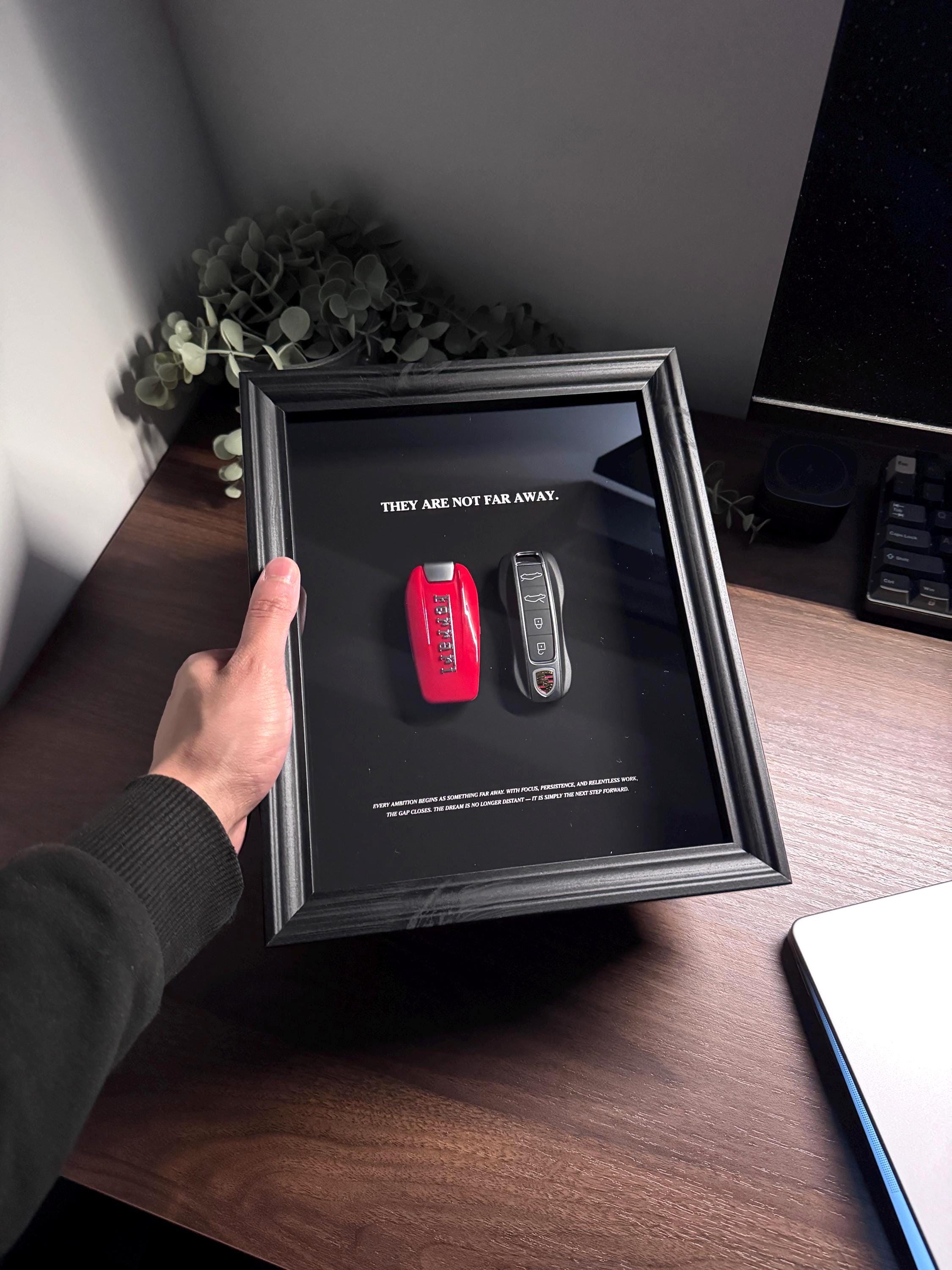 They are not far away - Ferrari & Porsche Key Display Frame