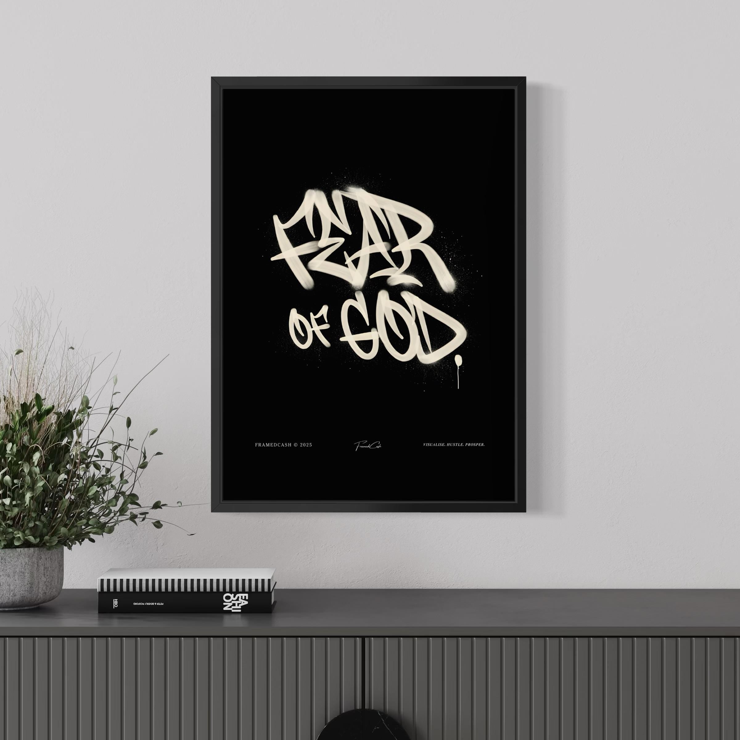 Fear of God - Framed Poster (A3 Size)