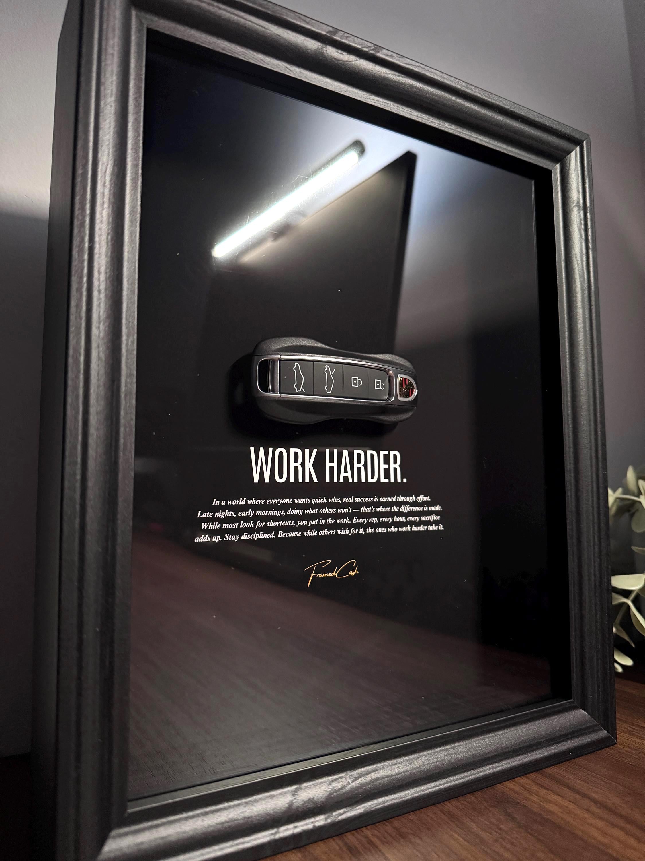 Porsche Key – Work Harder Frame