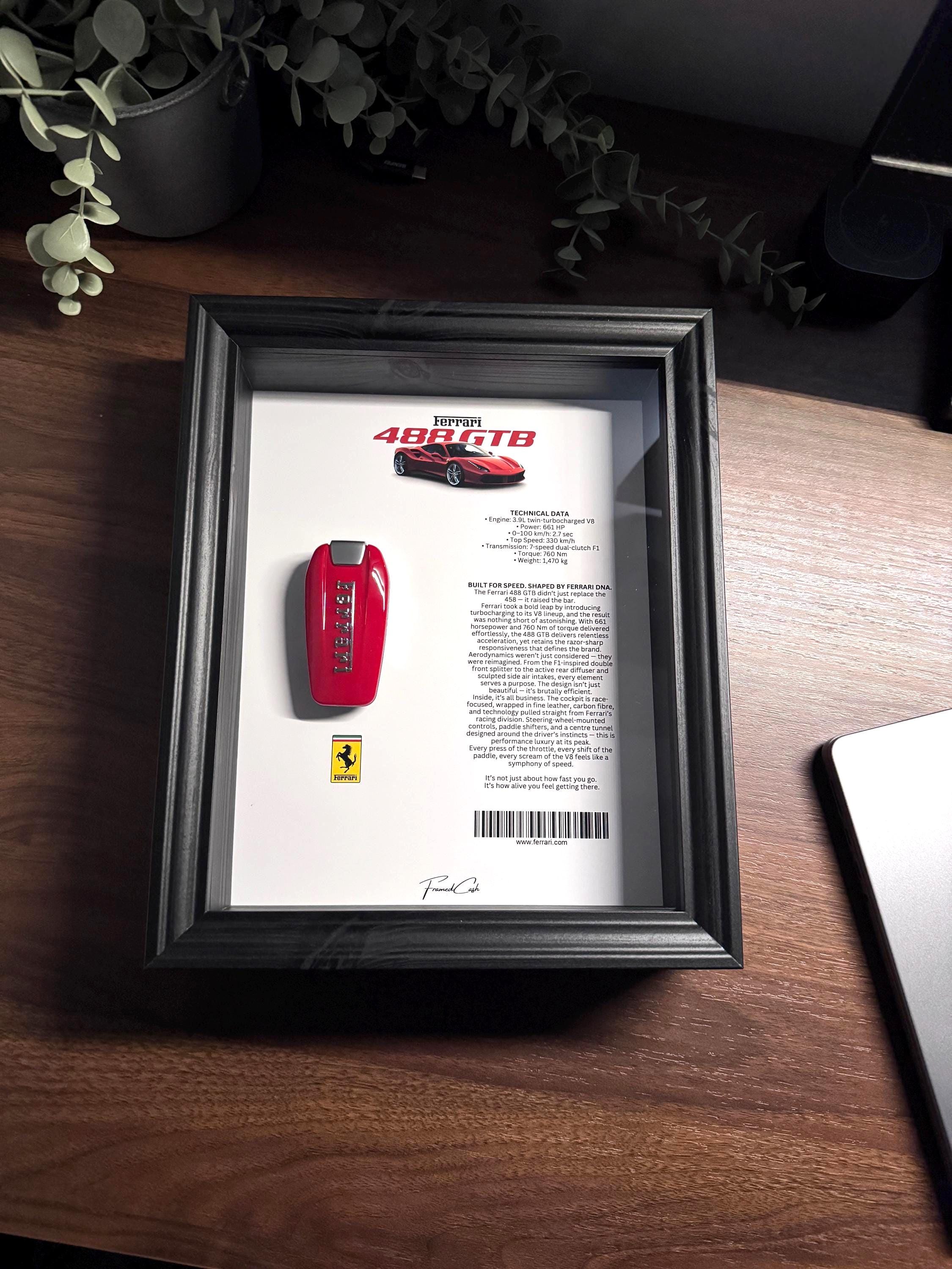 FERRARI 488 GTB Key display Frame – Spec Edition