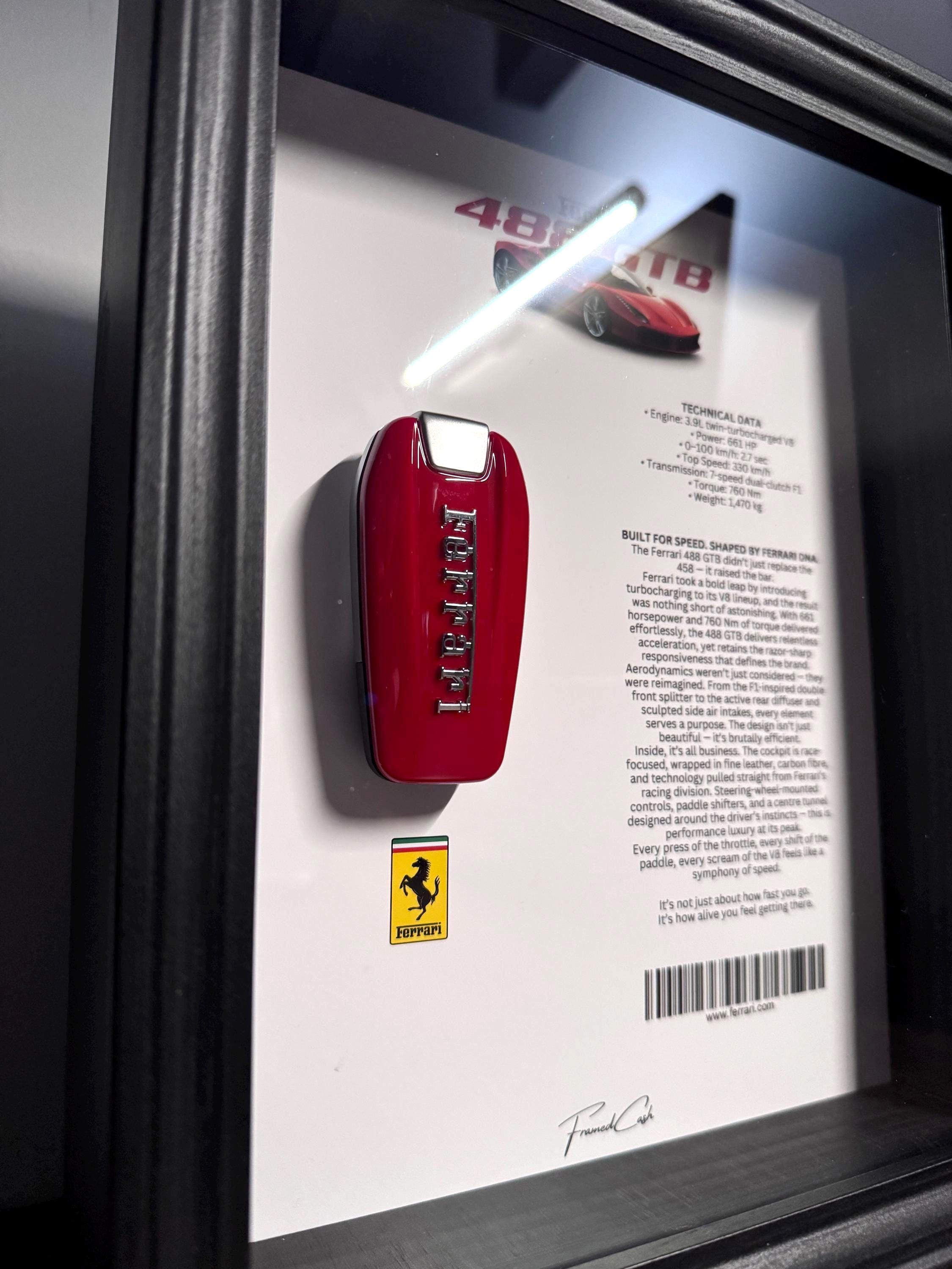 FERRARI 488 GTB Key display Frame – Spec Edition