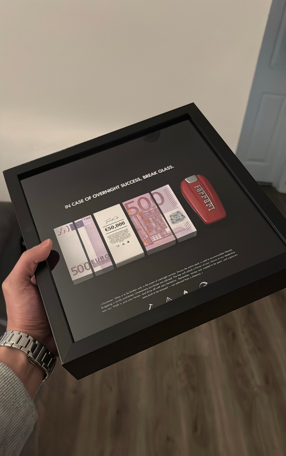 In Case Of Overnight Success Frame - Euro & Ferrari Edition