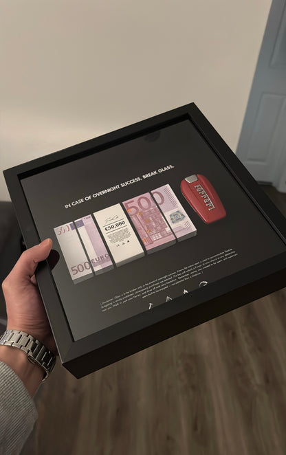 In Case Of Overnight Success Frame - Euro & Ferrari Edition