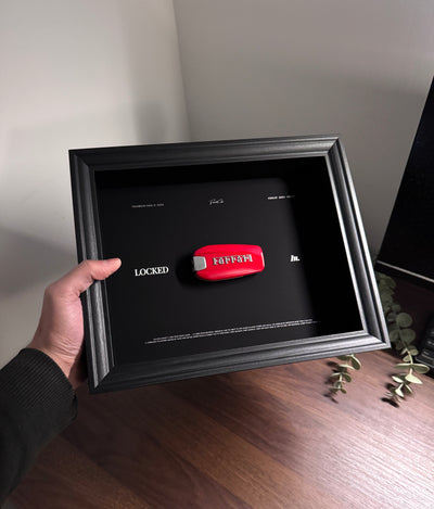 Ferrari key framed - LOCKED IN