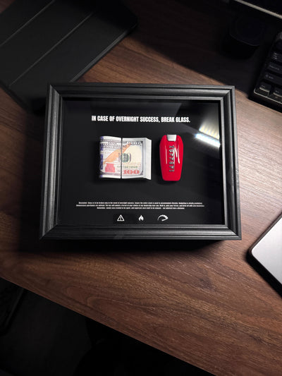 In case of overnight success, BREAK GLASS - USD Stack & Ferrari Edition