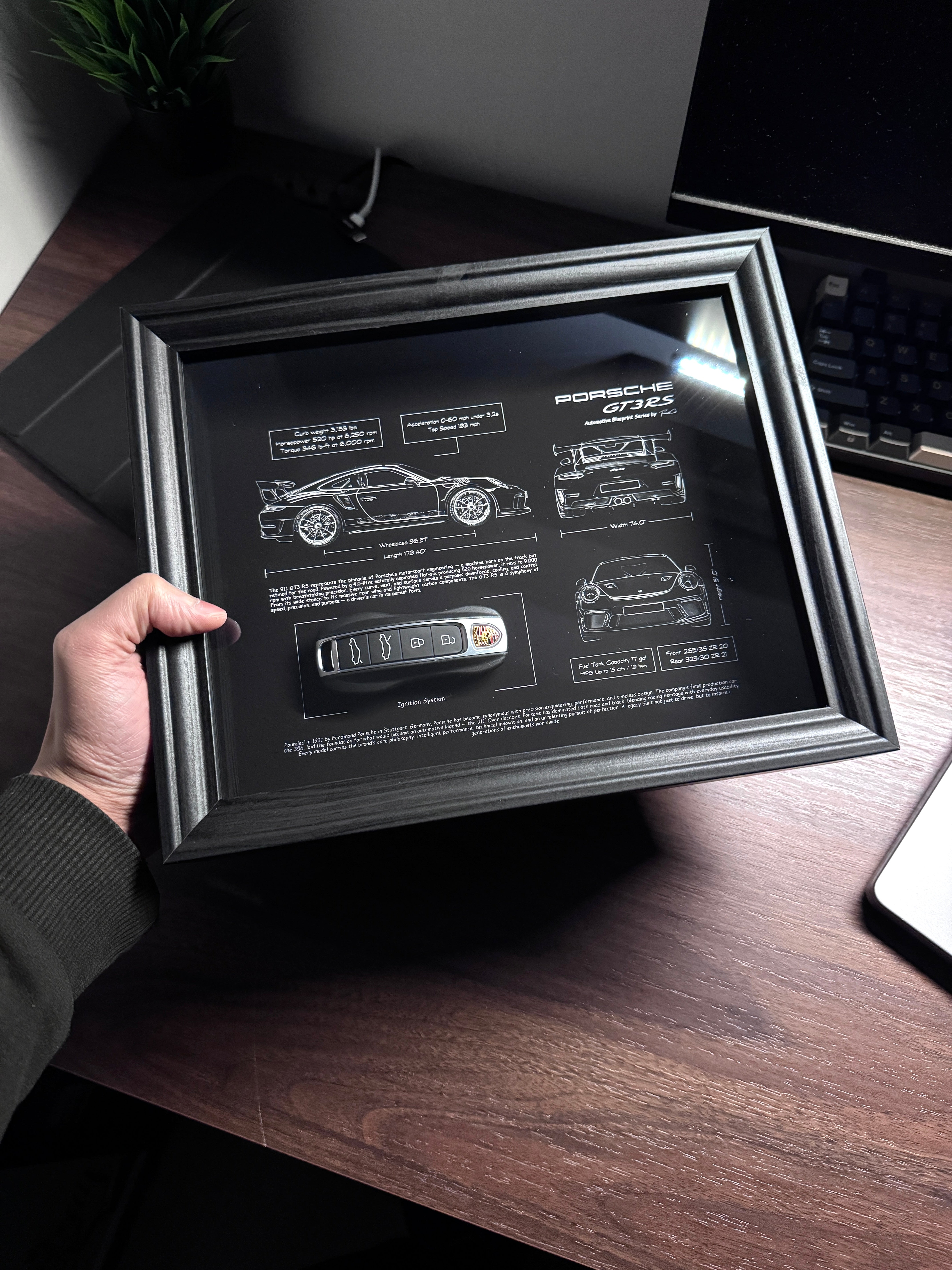 Porsche 911 GT3 RS Blueprint & Key Frame