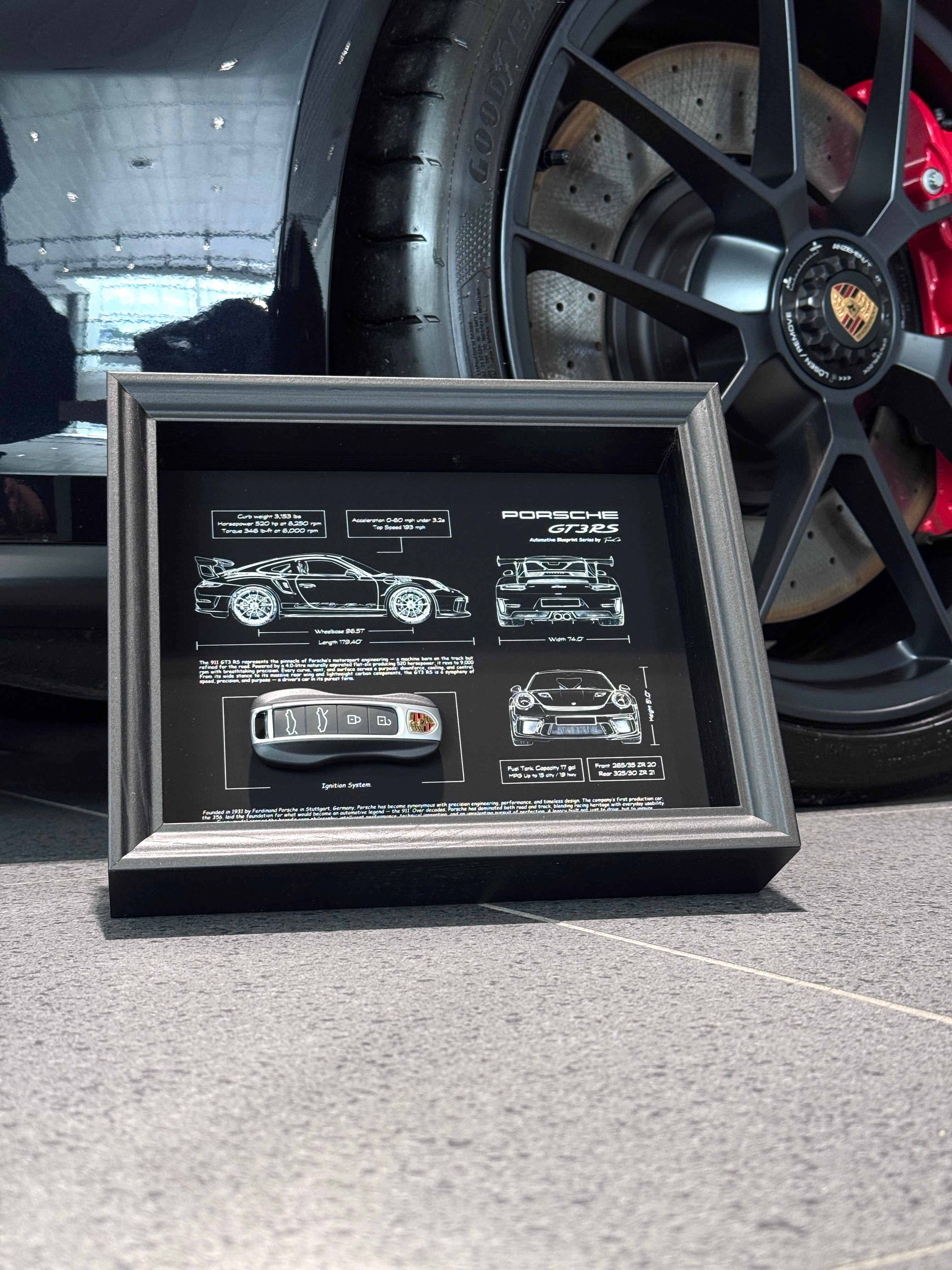 Porsche 911 GT3 RS Blueprint & Key Frame
