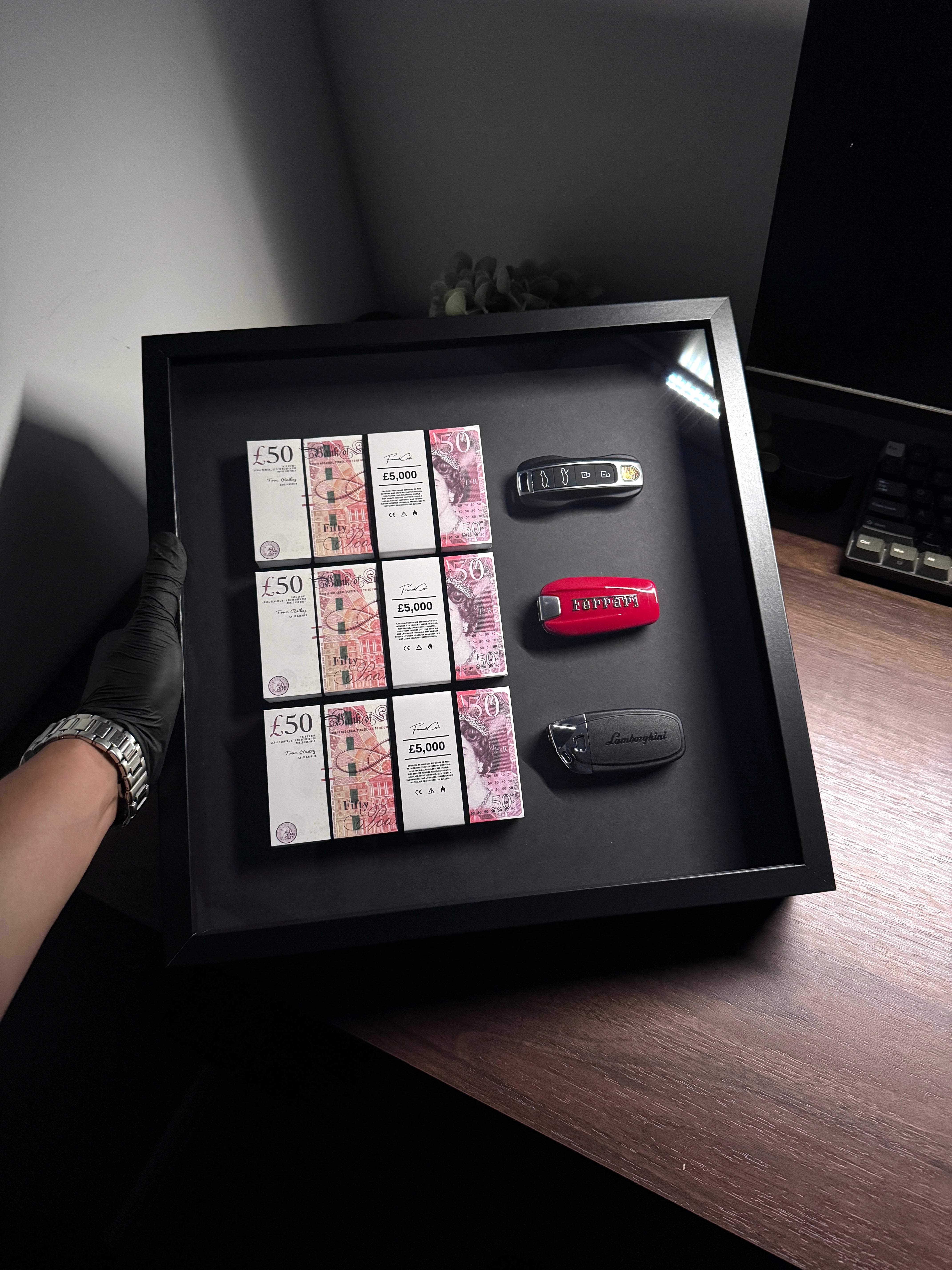 The Wealth Display – GBP & Supercar Keys