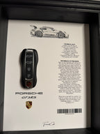 Porsche GT3 RS Car Key & Spec Sheet Frame