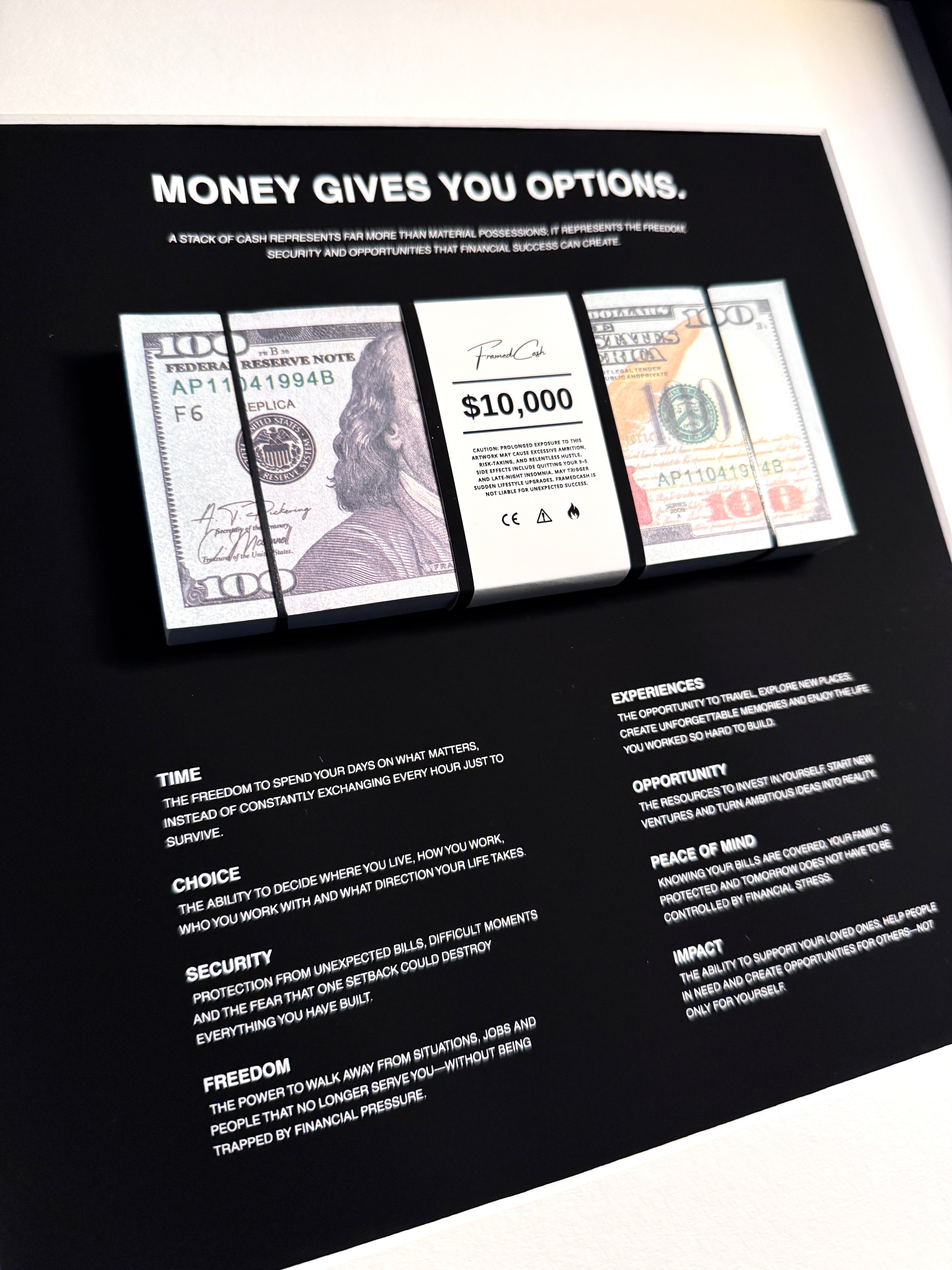 MONEY GIVES YOU OPTIONS - USD EDITION
