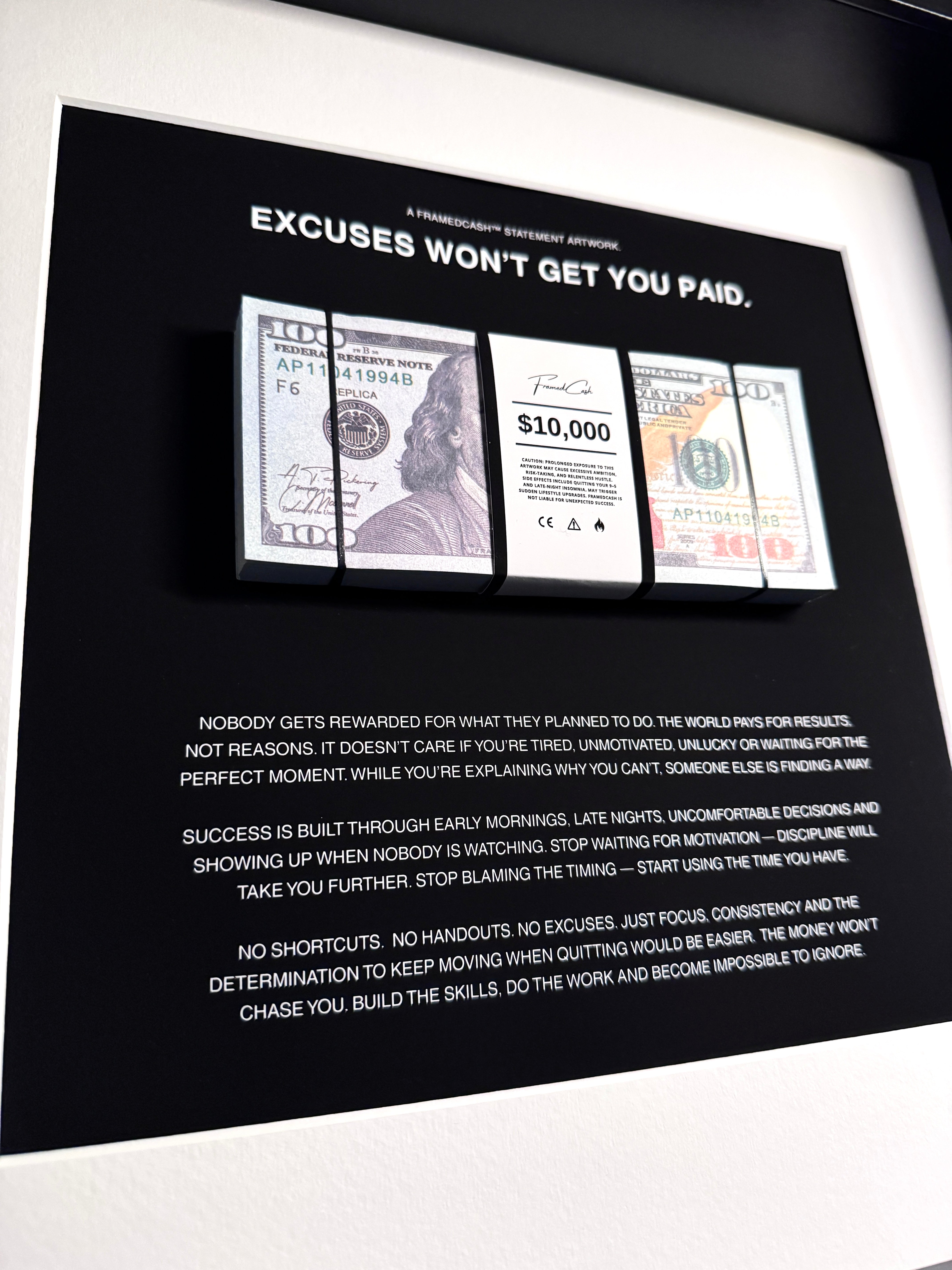 EXCUSES WON’T GET YOU PAID - USD EDITION
