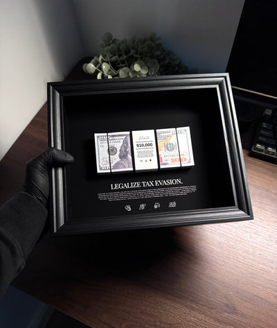 Tax Evasion - USD Money Art Frame