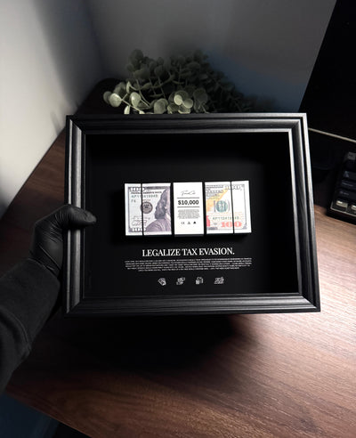 Tax Evasion - USD Money Art Frame