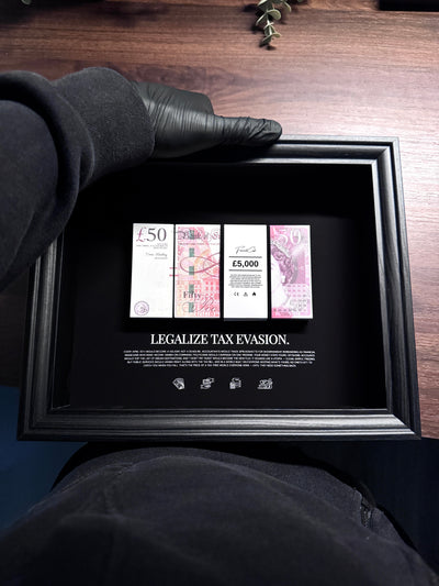 Tax Evasion - GBP Money Art Frame